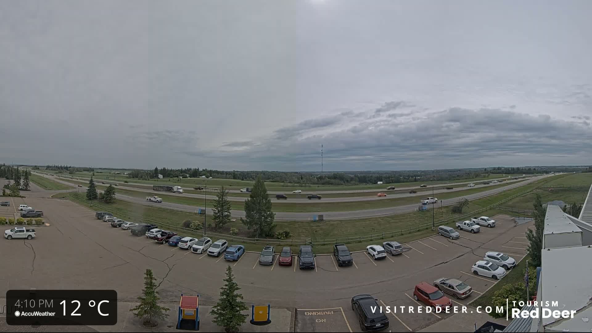 Red Deer Queen Elizabeth 2 Highway & Red Deer Plain Skyline Live Cam - City Of Red Deer, Red Deer County, Alberta, Canada