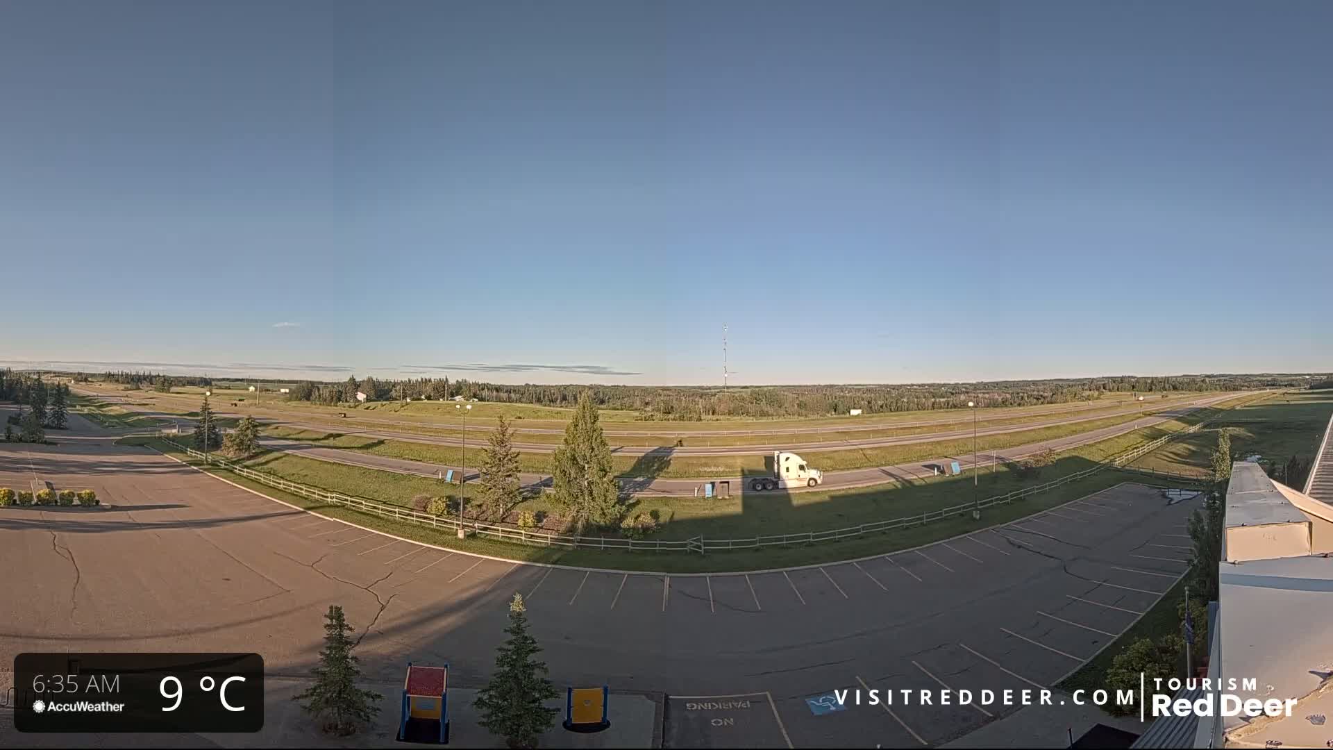 Red Deer Queen Elizabeth 2 Highway & Red Deer Plain Skyline Live Cam - City Of Red Deer, Red Deer County, Alberta, Canada