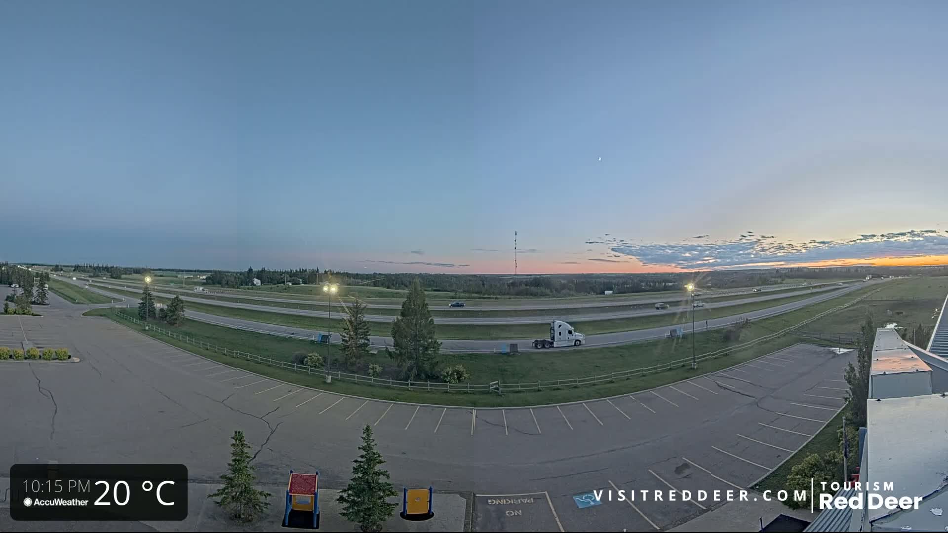 Red Deer Queen Elizabeth 2 Highway & Red Deer Plain Skyline Live Cam - City Of Red Deer, Red Deer County, Alberta, Canada