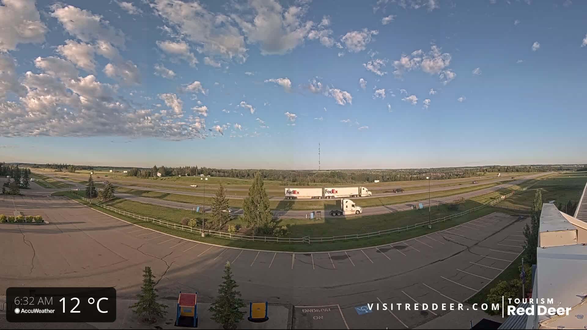 Red Deer Queen Elizabeth 2 Highway & Red Deer Plain Skyline Live Cam - City Of Red Deer, Red Deer County, Alberta, Canada