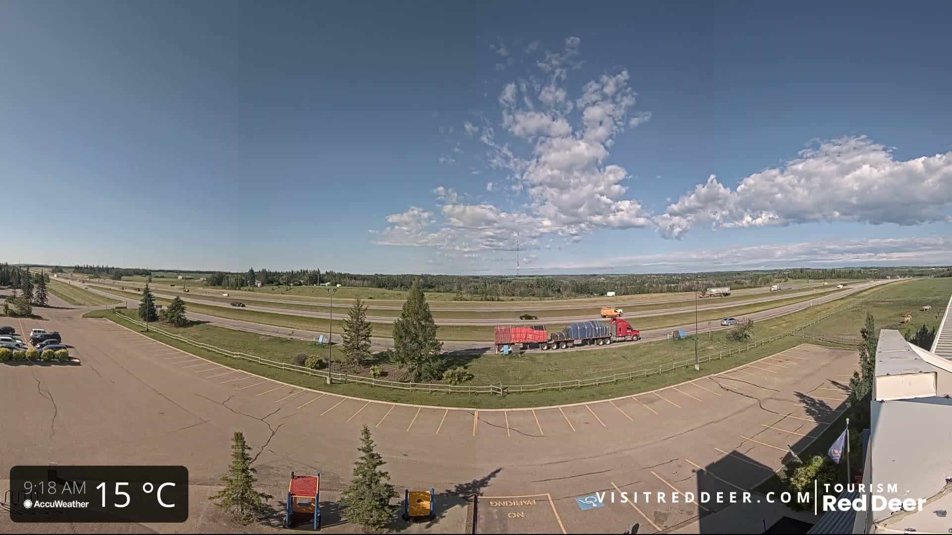 Red Deer Queen Elizabeth 2 Highway & Red Deer Plain Skyline Live Cam - City Of Red Deer, Red Deer County, Alberta, Canada