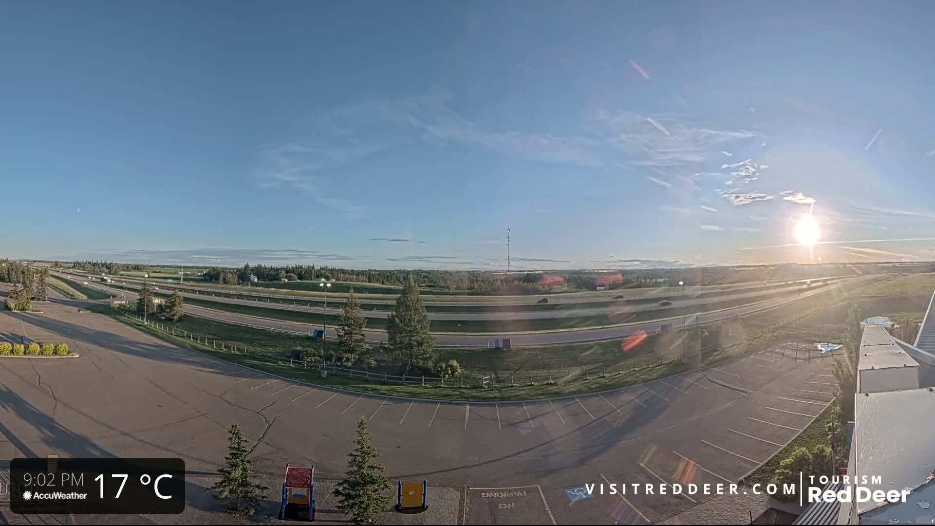Red Deer Queen Elizabeth 2 Highway & Red Deer Plain Skyline Live Cam - City Of Red Deer, Red Deer County, Alberta, Canada