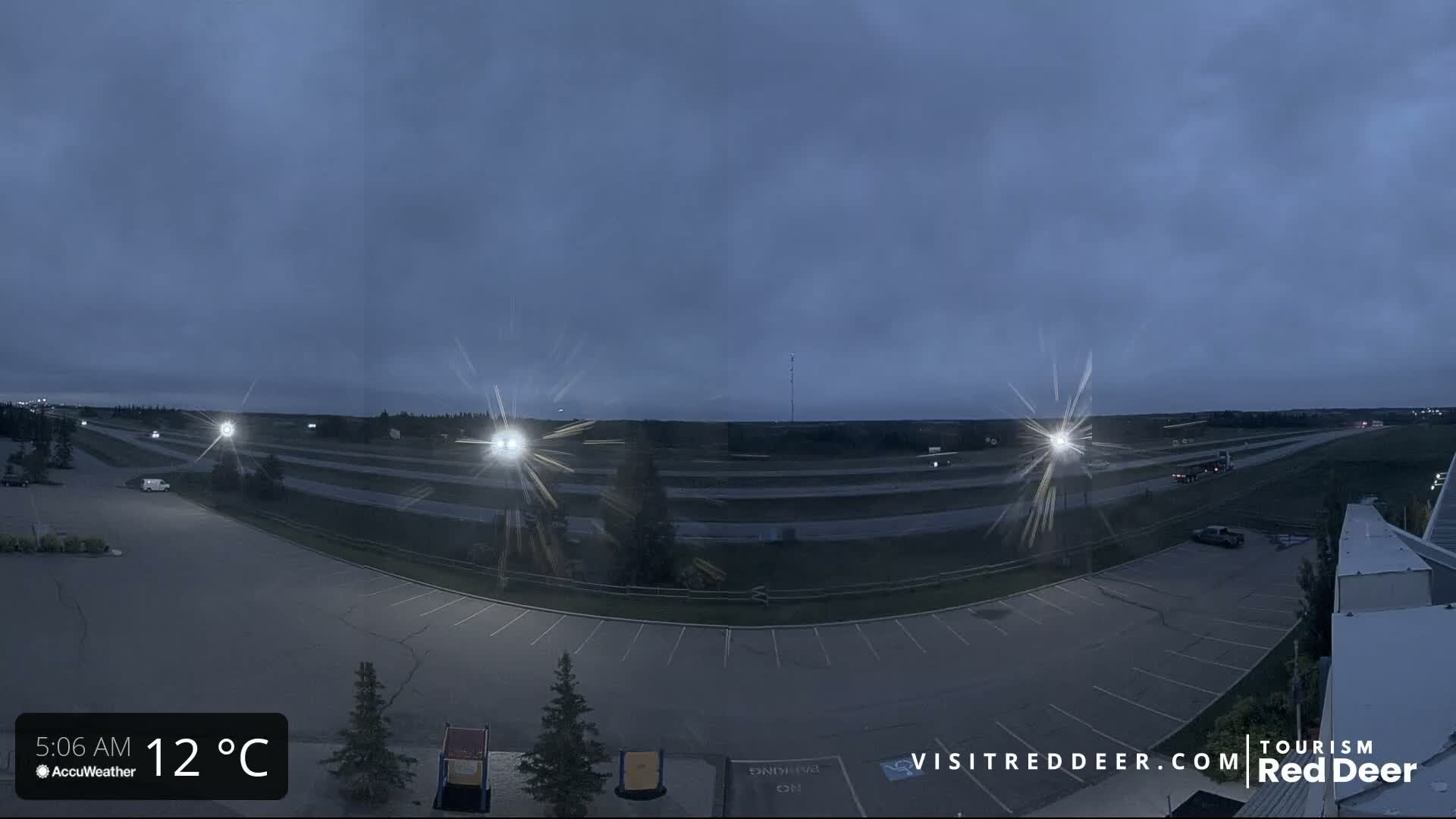 Red Deer Queen Elizabeth 2 Highway & Red Deer Plain Skyline Live Cam - City Of Red Deer, Red Deer County, Alberta, Canada