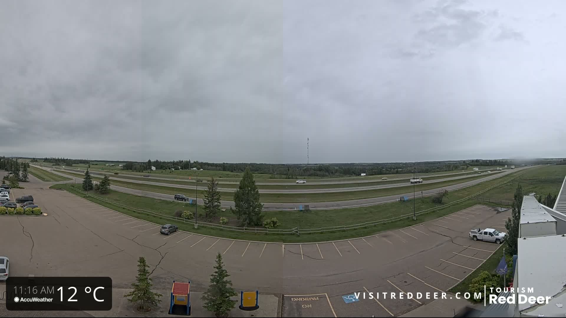 Red Deer Queen Elizabeth 2 Highway & Red Deer Plain Skyline Live Cam - City Of Red Deer, Red Deer County, Alberta, Canada