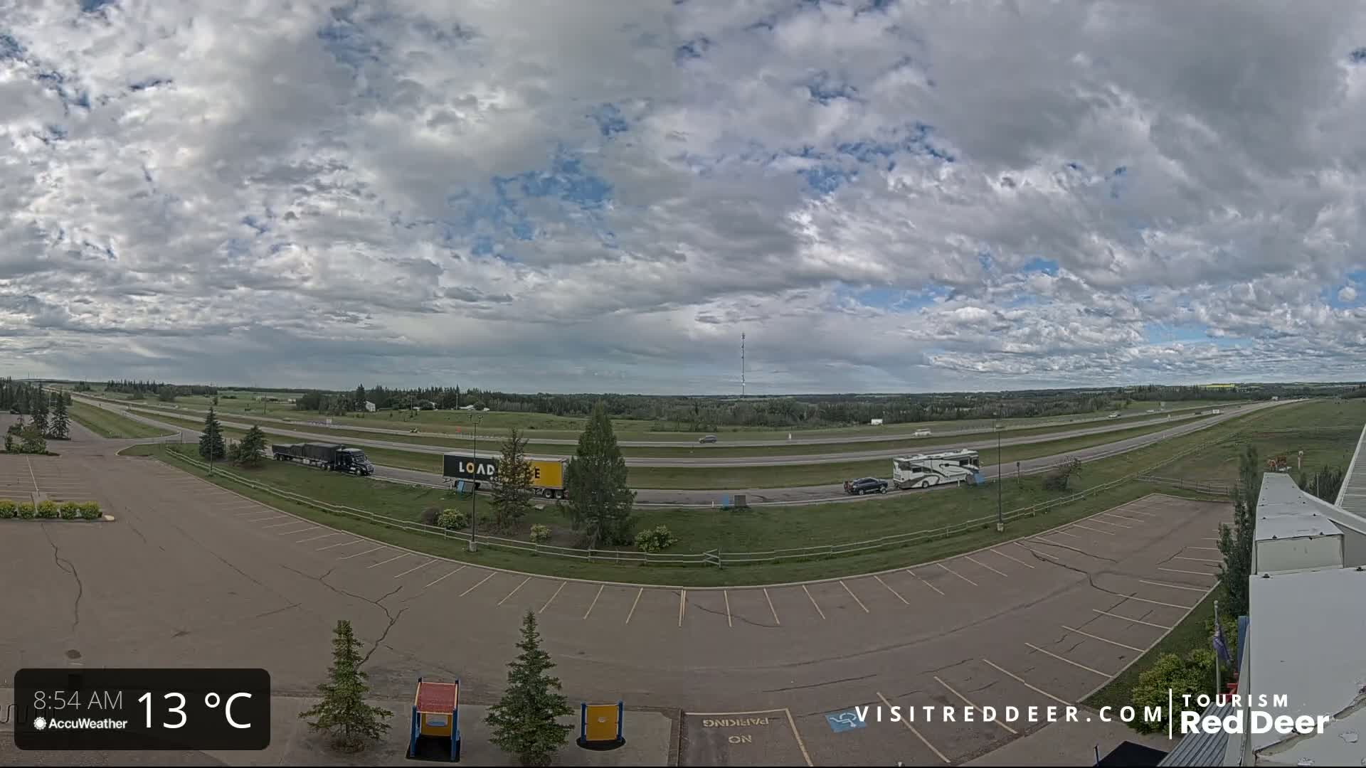 Red Deer Queen Elizabeth 2 Highway & Red Deer Plain Skyline Live Cam - City Of Red Deer, Red Deer County, Alberta, Canada