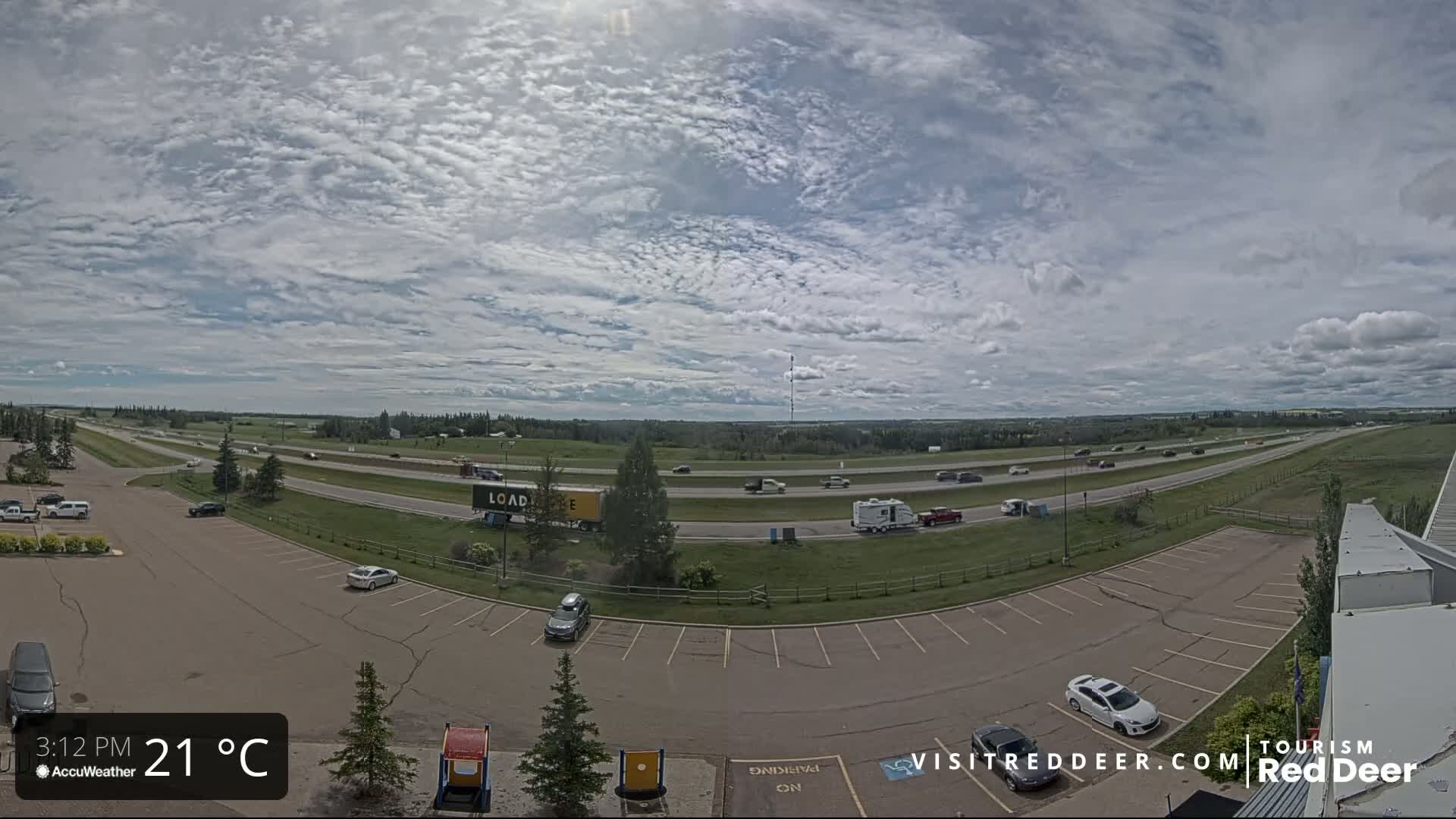  Red Deer Queen Elizabeth 2 Highway & Red Deer Plain Skyline Live Cam - City Of Red Deer, Red Deer County, Alberta, Canada