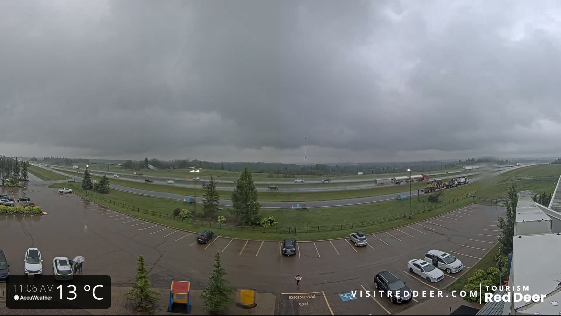 Red Deer Queen Elizabeth 2 Highway & Red Deer Plain Skyline Live Cam - City Of Red Deer, Red Deer County, Alberta, Canada