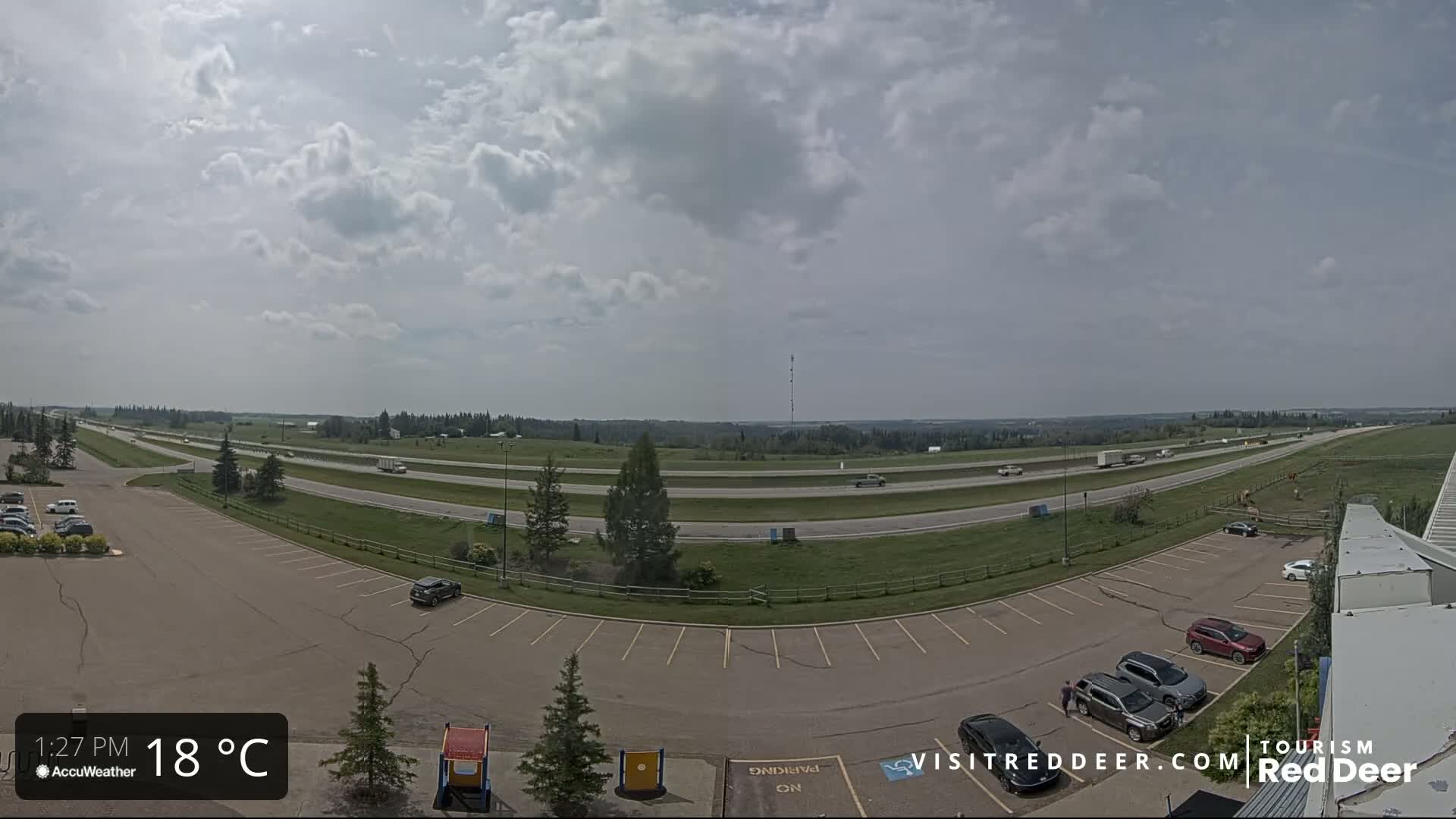 Red Deer Queen Elizabeth 2 Highway & Red Deer Plain Skyline Live Cam - City Of Red Deer, Red Deer County, Alberta, Canada