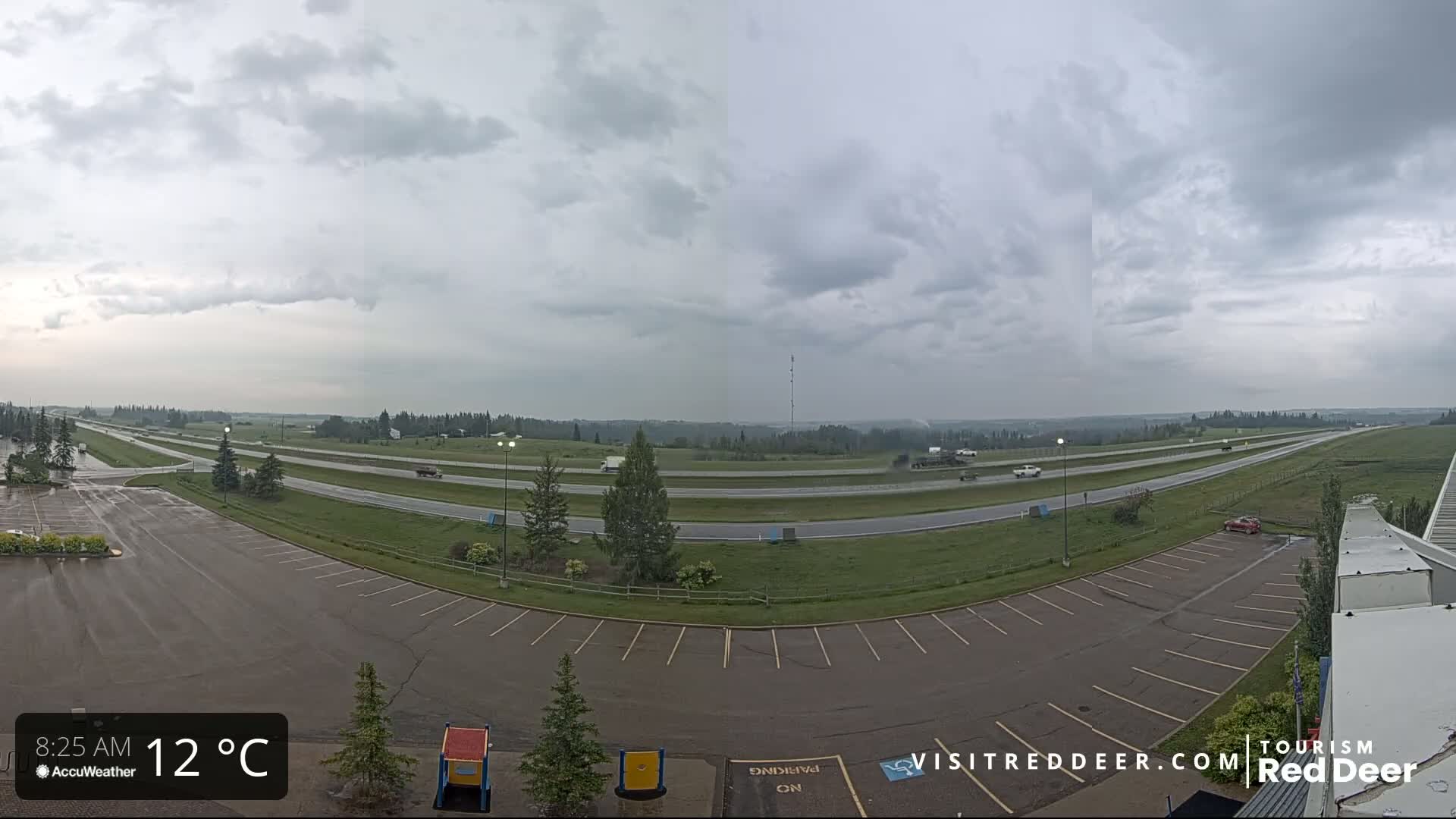 Red Deer Queen Elizabeth 2 Highway & Red Deer Plain Skyline Live Cam - City Of Red Deer, Red Deer County, Alberta, Canada
