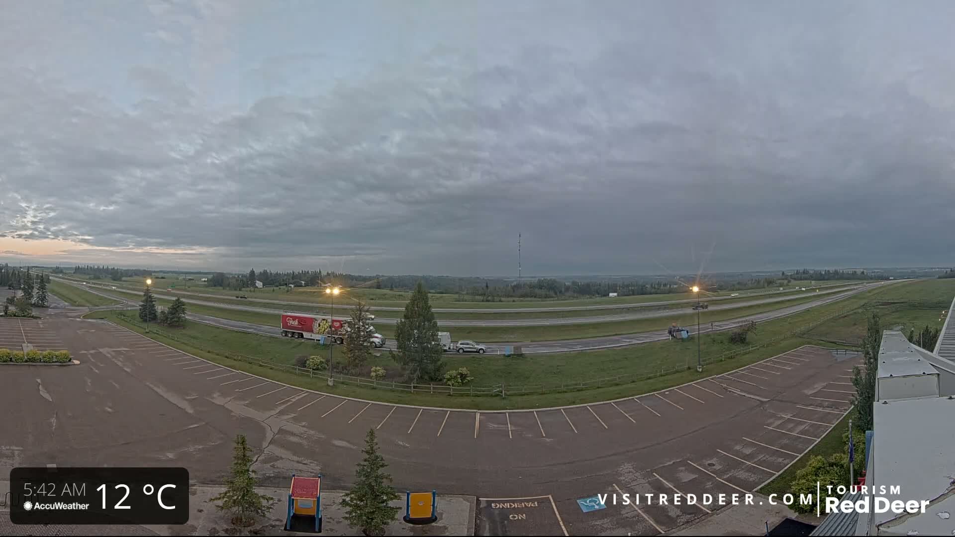 Red Deer Queen Elizabeth 2 Highway & Red Deer Plain Skyline Live Cam - City Of Red Deer, Red Deer County, Alberta, Canada