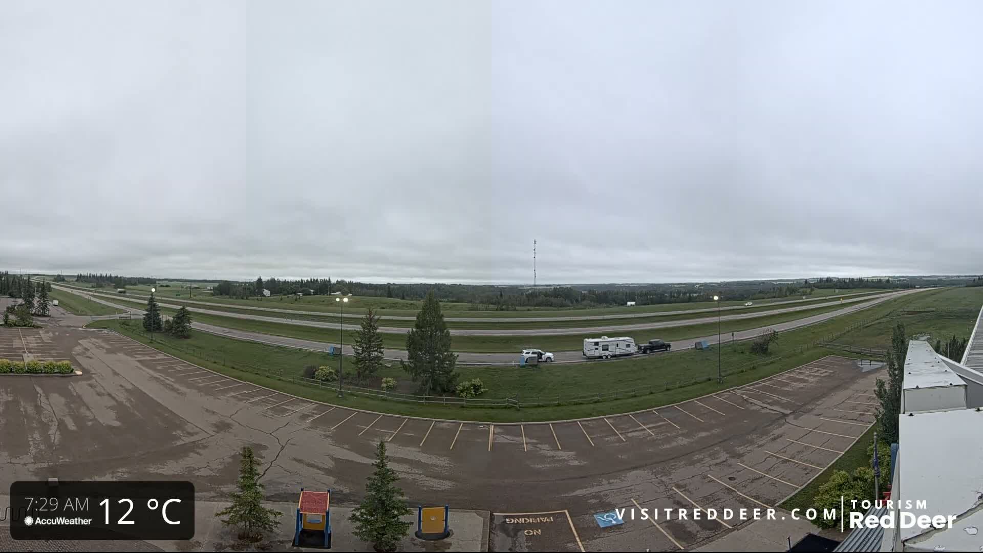Red Deer Queen Elizabeth 2 Highway & Red Deer Plain Skyline Live Cam - City Of Red Deer, Red Deer County, Alberta, Canada
