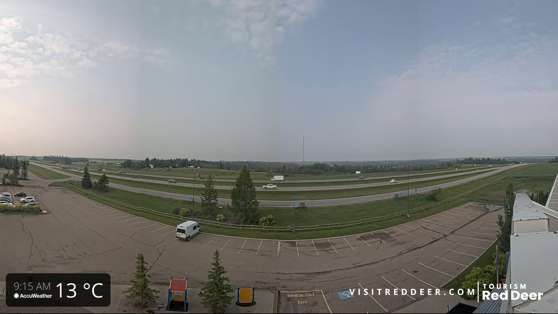 Red Deer Queen Elizabeth 2 Highway & Red Deer Plain Skyline Live Cam - City Of Red Deer, Red Deer County, Alberta, Canada