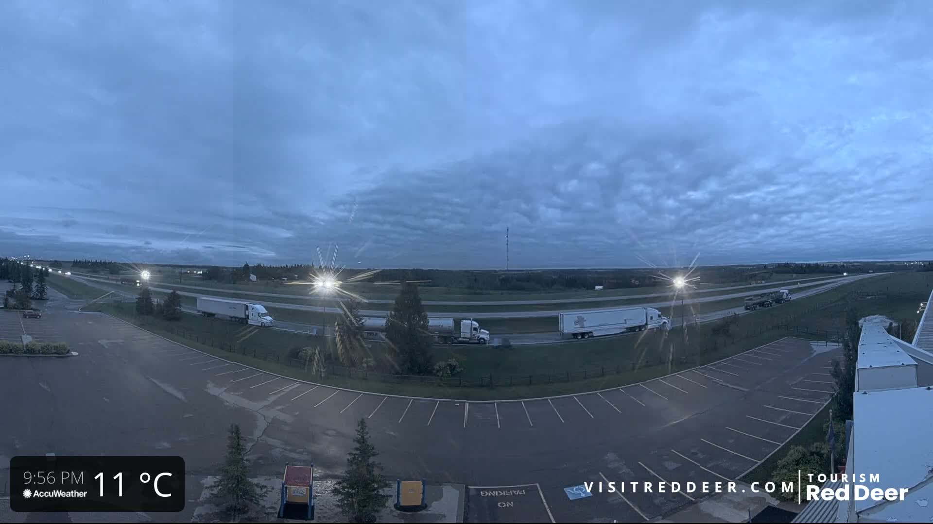 Red Deer Queen Elizabeth 2 Highway & Red Deer Plain Skyline Live Cam - City Of Red Deer, Red Deer County, Alberta, Canada