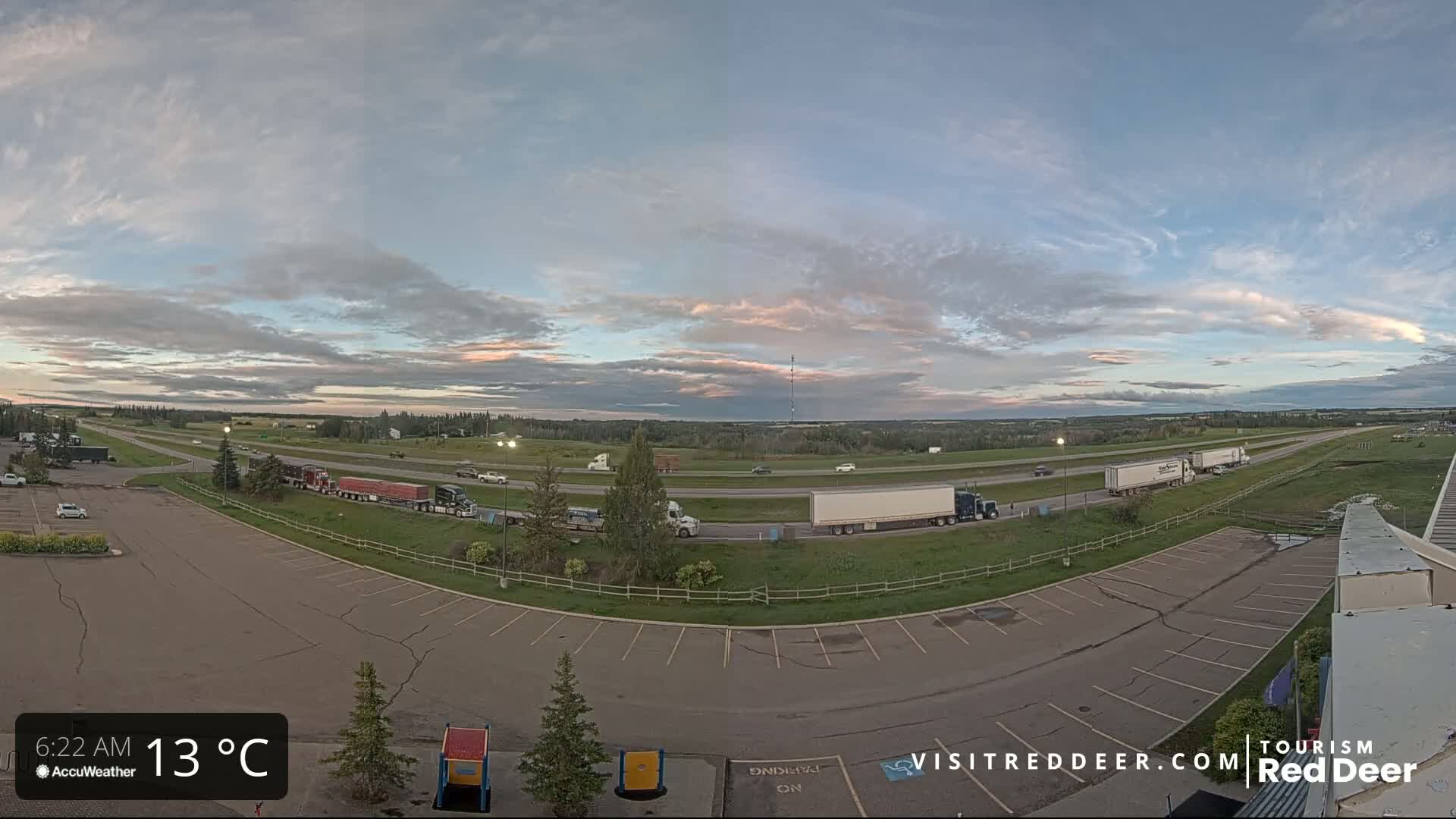 Red Deer Queen Elizabeth 2 Highway & Red Deer Plain Skyline Live Cam - City Of Red Deer, Red Deer County, Alberta, Canada