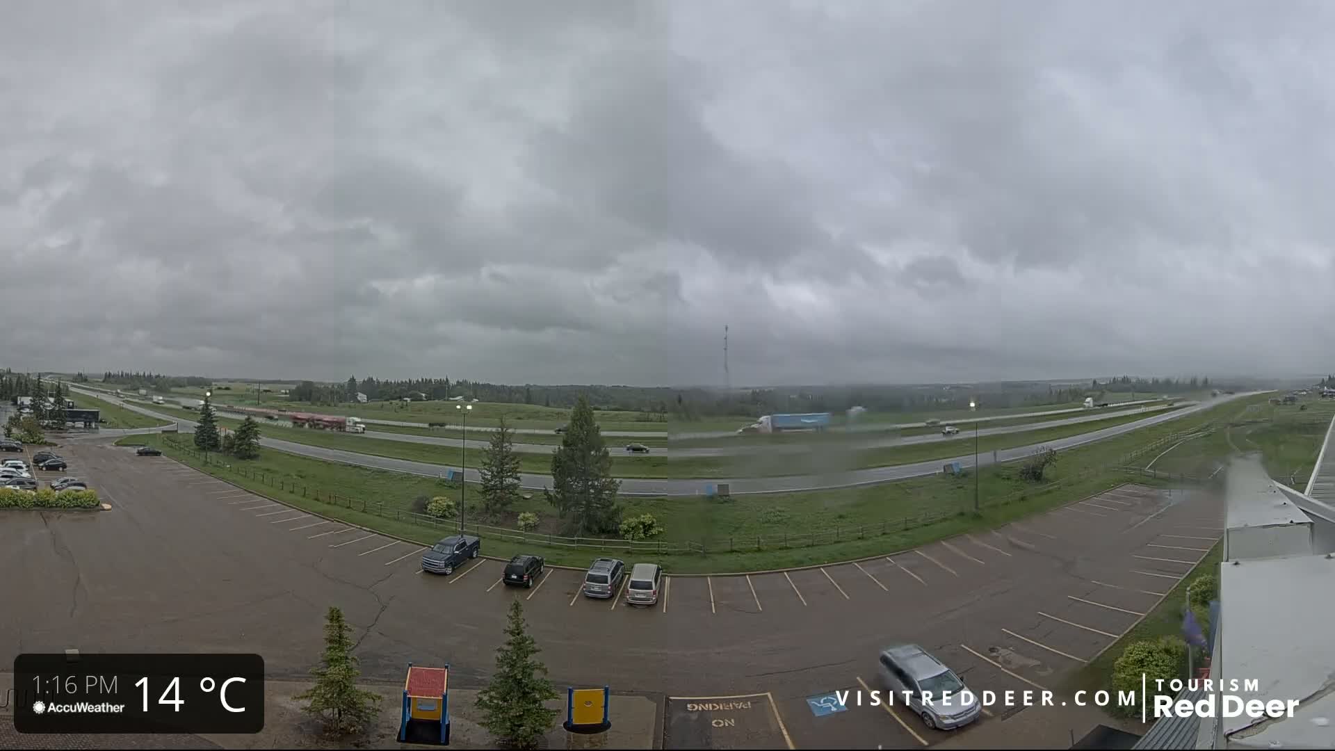 Red Deer Queen Elizabeth 2 Highway & Red Deer Plain Skyline Live Cam - City Of Red Deer, Red Deer County, Alberta, Canada