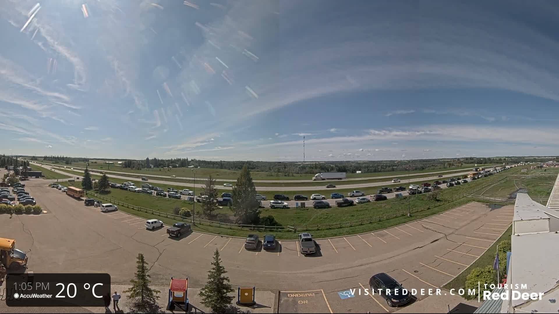 Red Deer Queen Elizabeth 2 Highway & Red Deer Plain Skyline Live Cam - City Of Red Deer, Red Deer County, Alberta, Canada