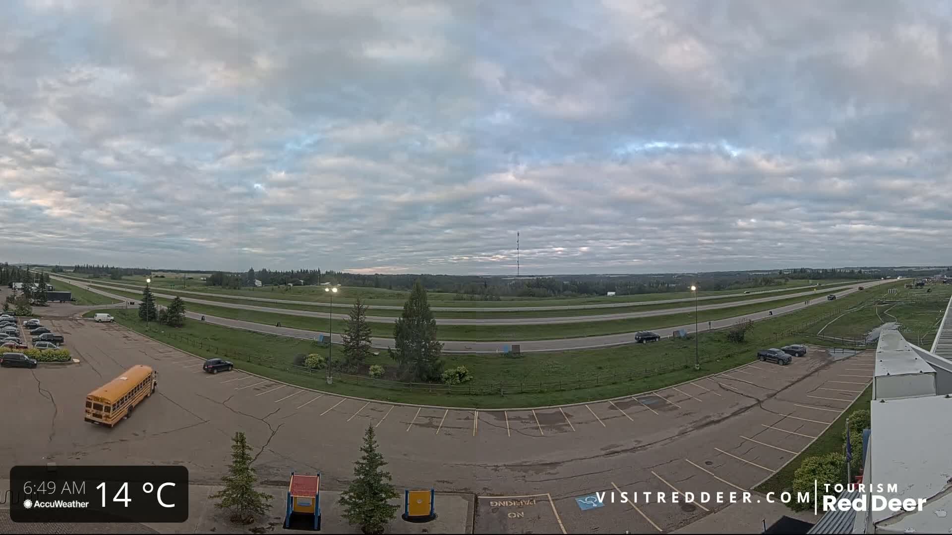 Red Deer Queen Elizabeth 2 Highway & Red Deer Plain Skyline Live Cam - City Of Red Deer, Red Deer County, Alberta, Canada
