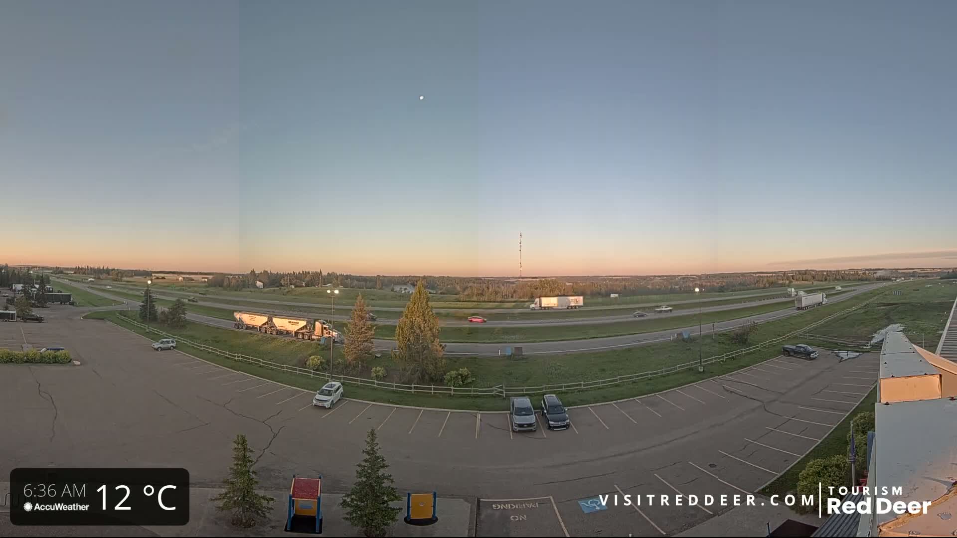 Red Deer Queen Elizabeth 2 Highway & Red Deer Plain Skyline Live Cam - City Of Red Deer, Red Deer County, Alberta, Canada