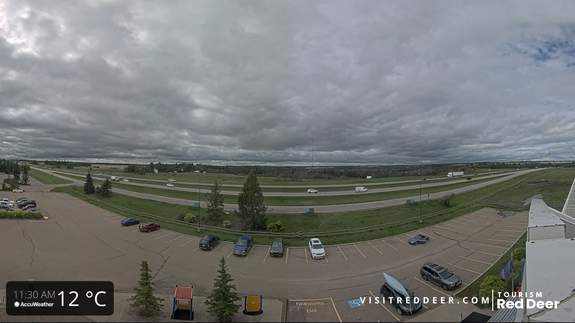 Red Deer Queen Elizabeth 2 Highway & Red Deer Plain Skyline Live Cam - City Of Red Deer, Red Deer County, Alberta, Canada