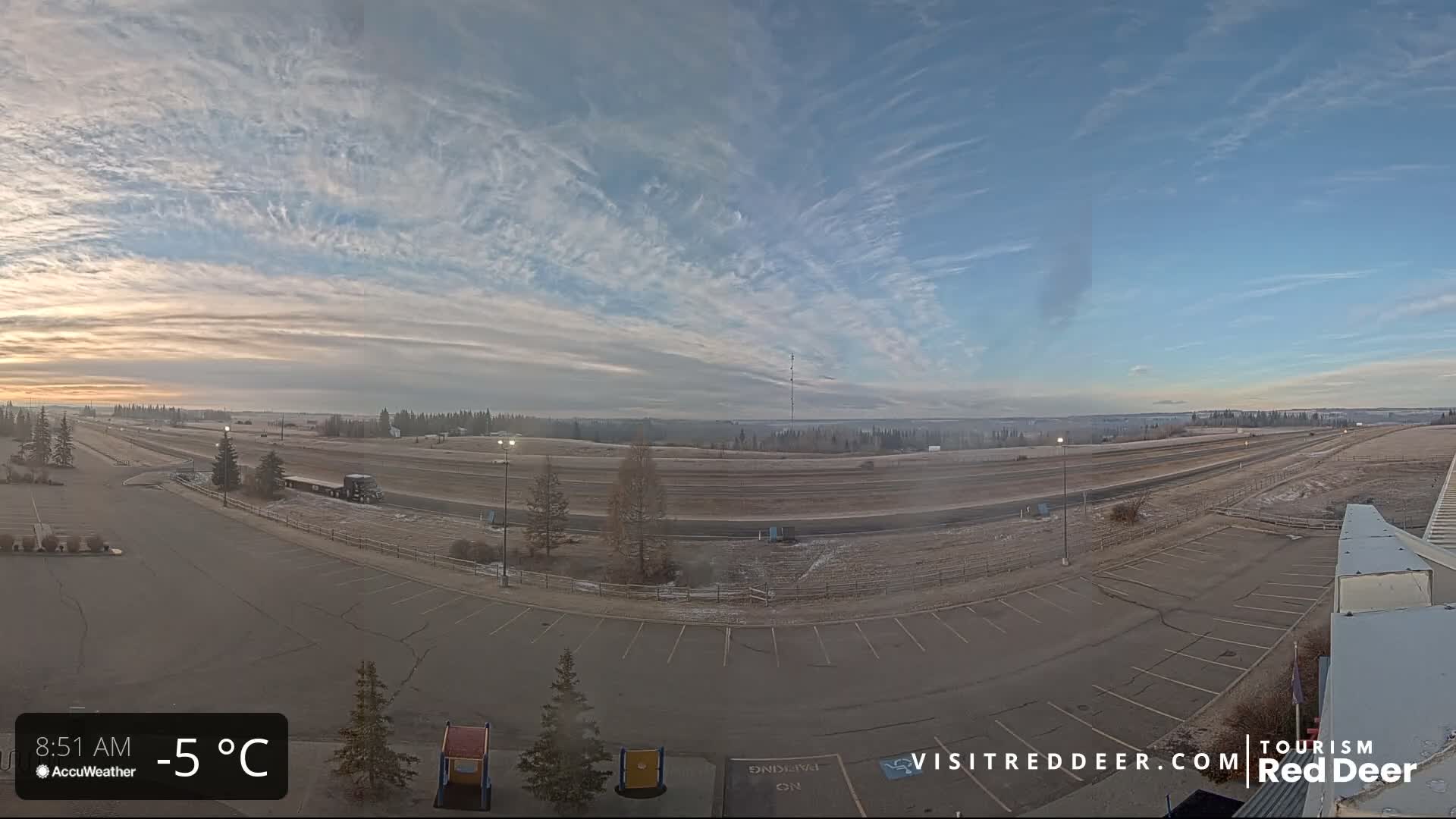 Red Deer Queen Elizabeth 2 Highway & Red Deer Plain Skyline Live Cam - City Of Red Deer, Red Deer County, Alberta, Canada