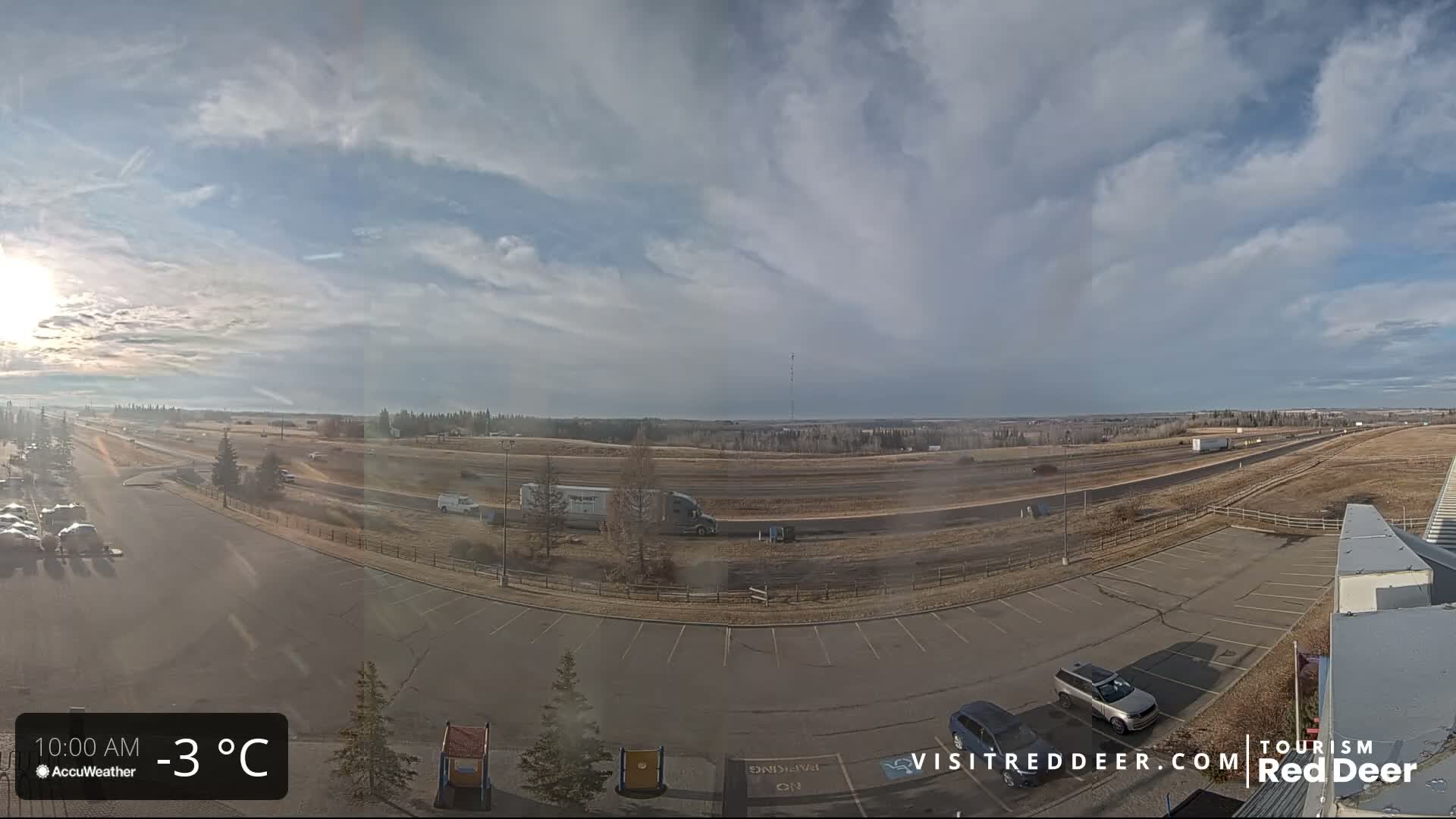Red Deer Queen Elizabeth 2 Highway & Red Deer Plain Skyline Live Cam - City Of Red Deer, Red Deer County, Alberta, Canada