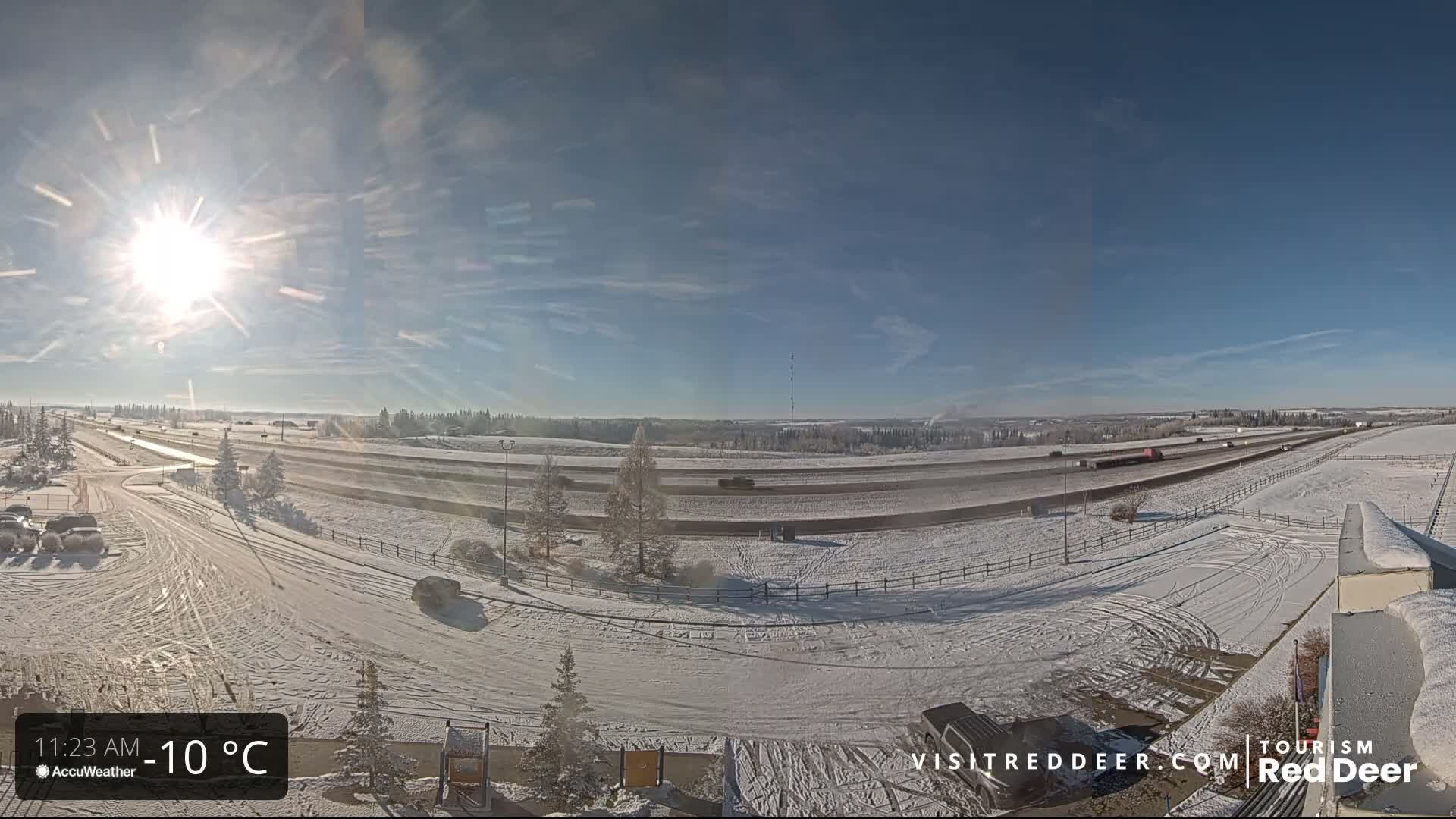 Red Deer Queen Elizabeth 2 Highway & Red Deer Plain Skyline Live Cam - City Of Red Deer, Red Deer County, Alberta, Canada