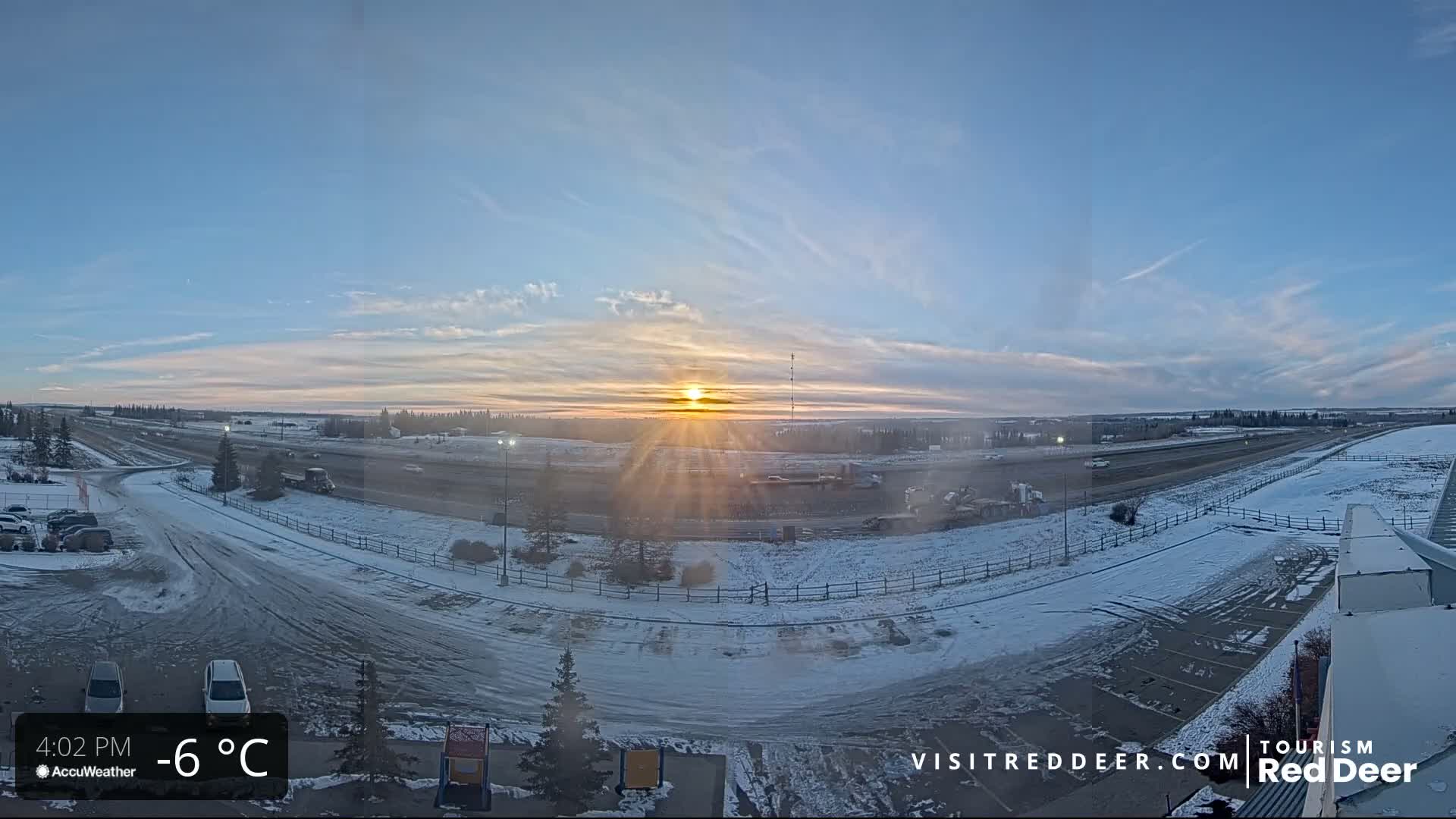 Red Deer Queen Elizabeth 2 Highway & Red Deer Plain Skyline Live Cam - City Of Red Deer, Red Deer County, Alberta, Canada