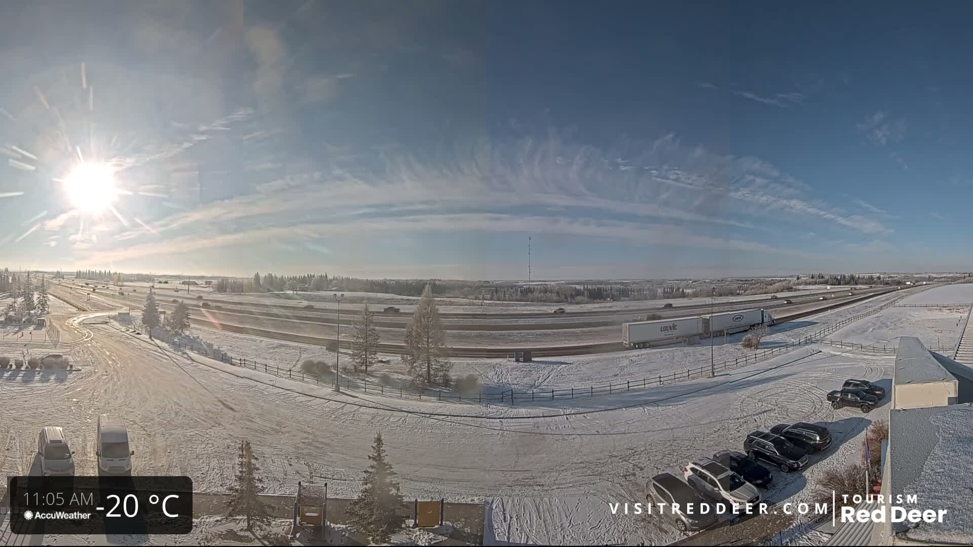 Red Deer Queen Elizabeth 2 Highway & Red Deer Plain Skyline Live Cam - City Of Red Deer, Red Deer County, Alberta, Canada