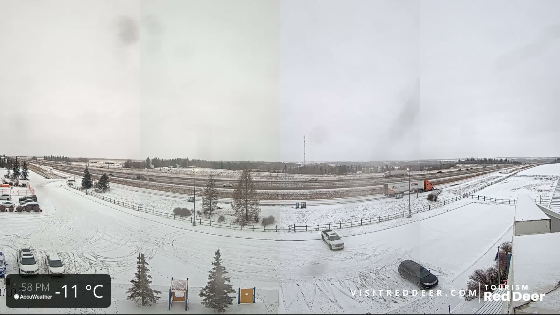 Red Deer Queen Elizabeth 2 Highway & Red Deer Plain Skyline Live Cam - City Of Red Deer, Red Deer County, Alberta, Canada