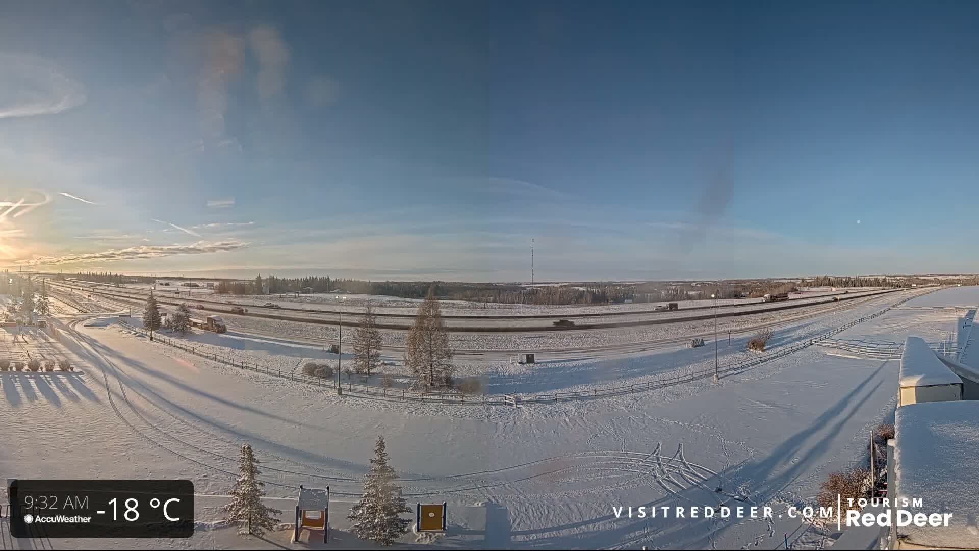 Red Deer Queen Elizabeth 2 Highway & Red Deer Plain Skyline Live Cam - City Of Red Deer, Red Deer County, Alberta, Canada