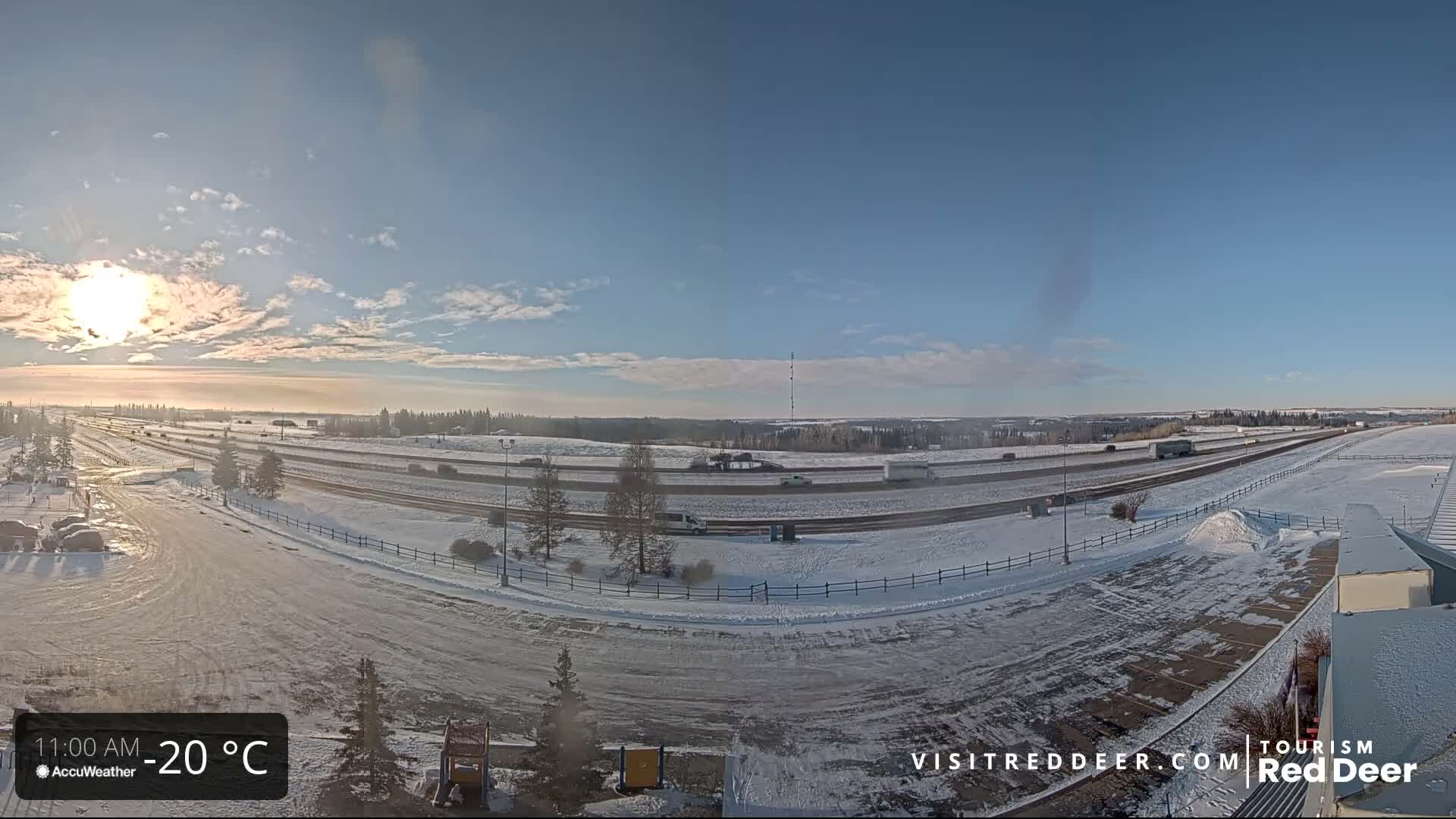 Red Deer Queen Elizabeth 2 Highway & Red Deer Plain Skyline Live Cam - City Of Red Deer, Red Deer County, Alberta, Canada