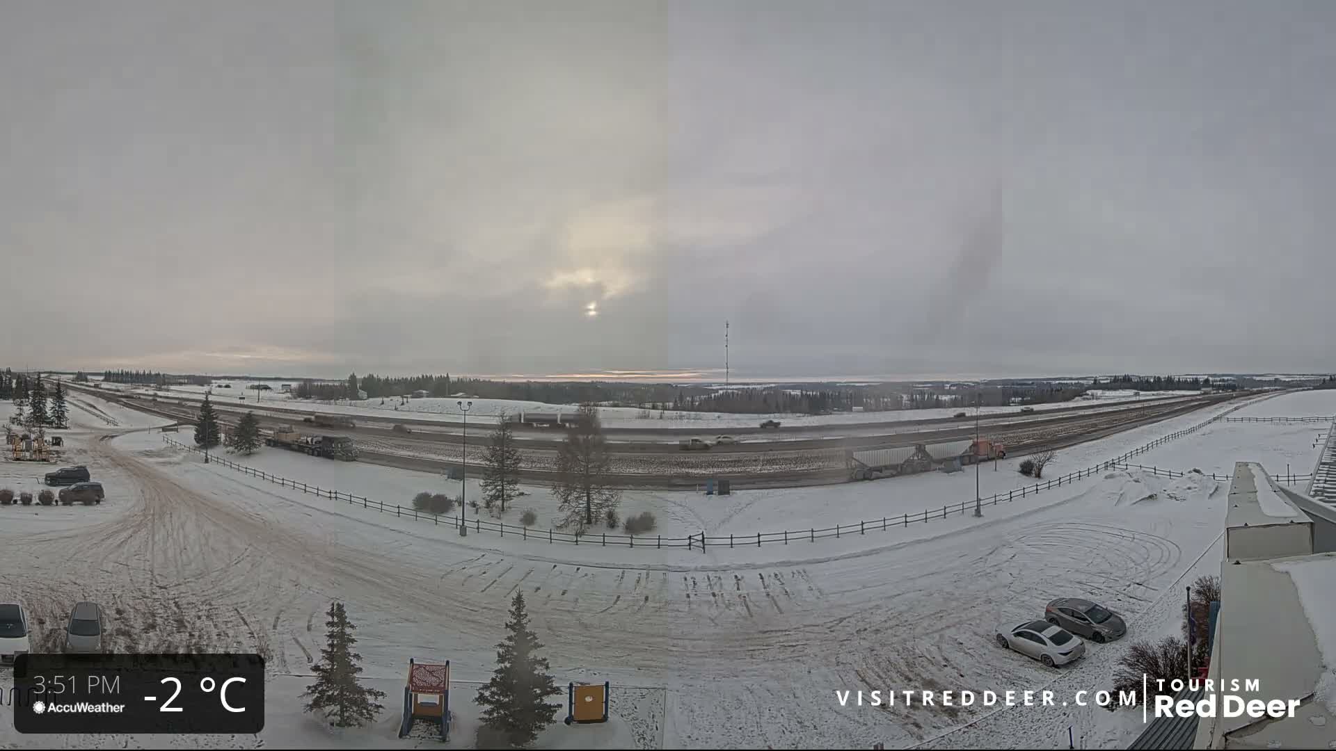 Red Deer Queen Elizabeth 2 Highway & Red Deer Plain Skyline Live Cam - City Of Red Deer, Red Deer County, Alberta, Canada