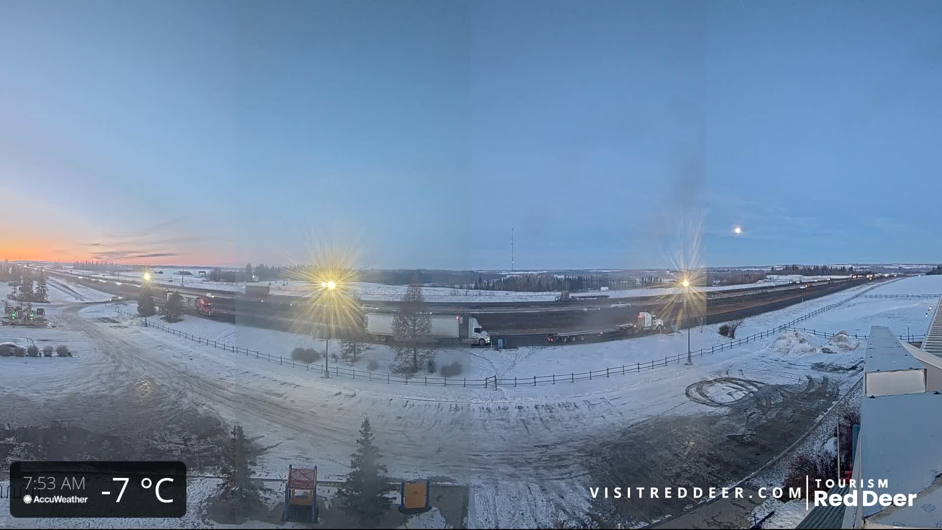 Red Deer Queen Elizabeth 2 Highway & Red Deer Plain Skyline Live Cam - City Of Red Deer, Red Deer County, Alberta, Canada
