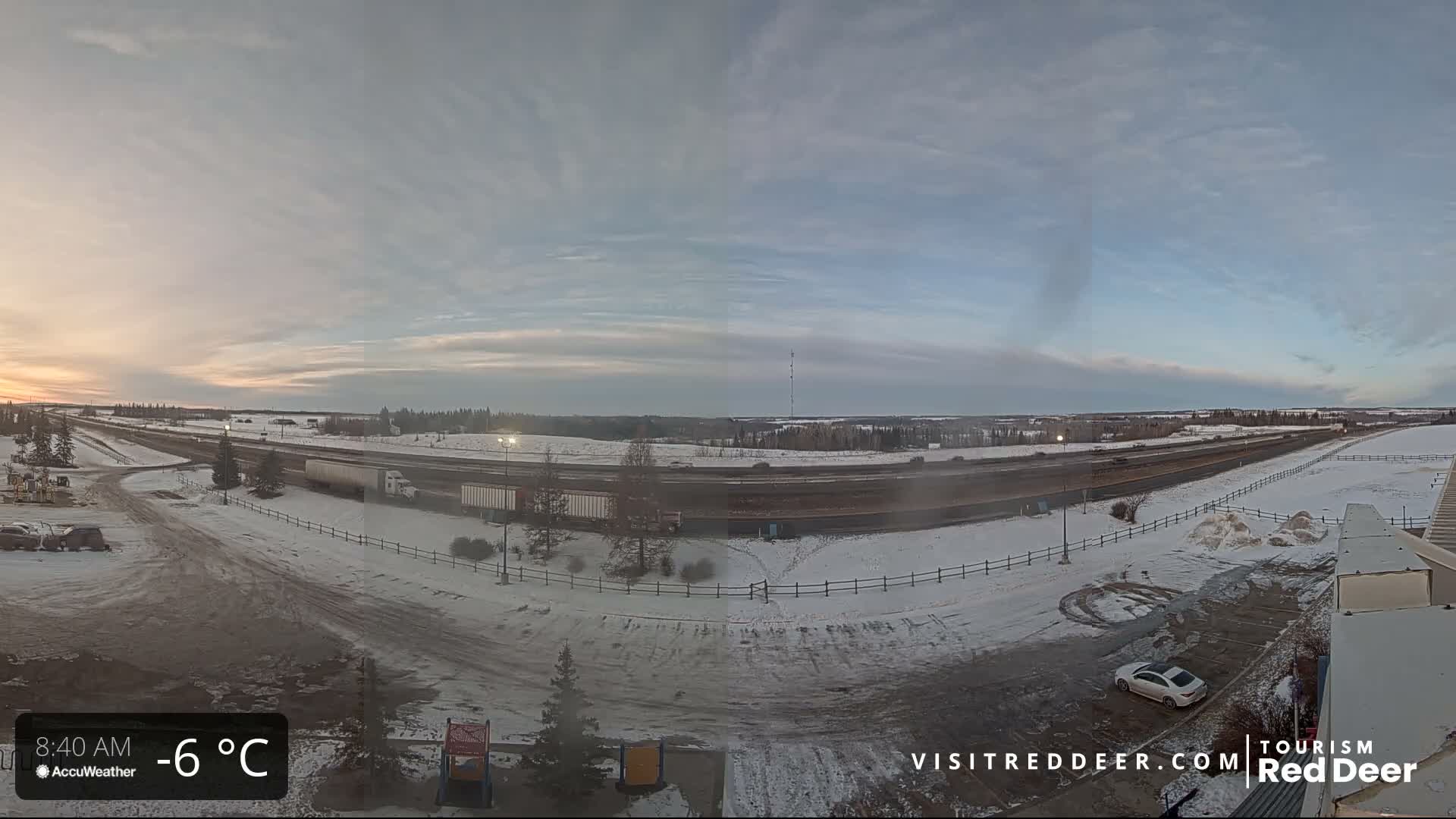 Red Deer Queen Elizabeth 2 Highway & Red Deer Plain Skyline Live Cam - City Of Red Deer, Red Deer County, Alberta, Canada