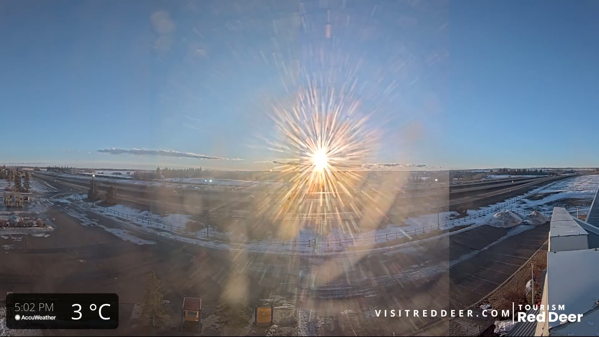 Red Deer Queen Elizabeth 2 Highway & Red Deer Plain Skyline Live Cam - City Of Red Deer, Red Deer County, Alberta, Canada
