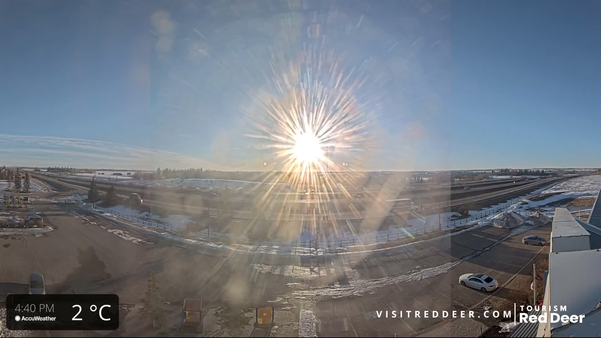 Red Deer Queen Elizabeth 2 Highway & Red Deer Plain Skyline Live Cam - City Of Red Deer, Red Deer County, Alberta, Canada