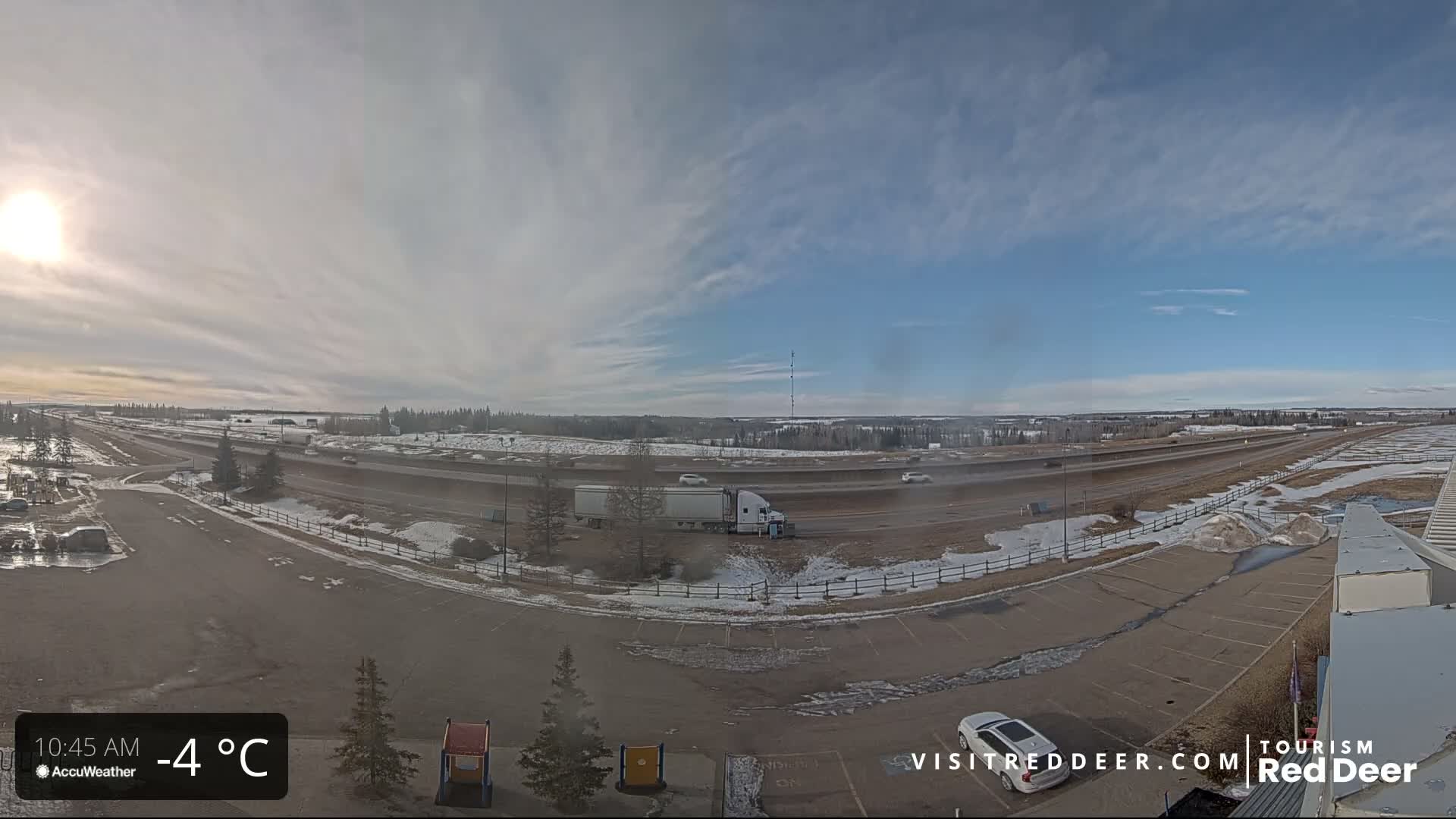 Red Deer Queen Elizabeth 2 Highway & Red Deer Plain Skyline Live Cam - City Of Red Deer, Red Deer County, Alberta, Canada