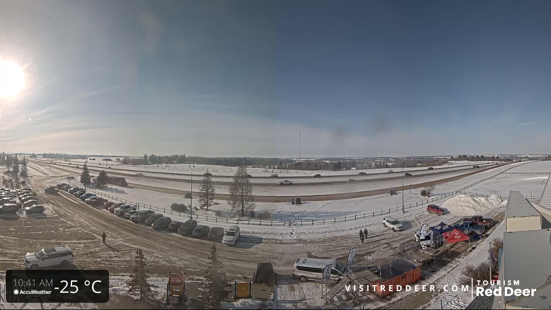 Red Deer Queen Elizabeth 2 Highway & Red Deer Plain Skyline Live Cam - City Of Red Deer, Red Deer County, Alberta, Canada