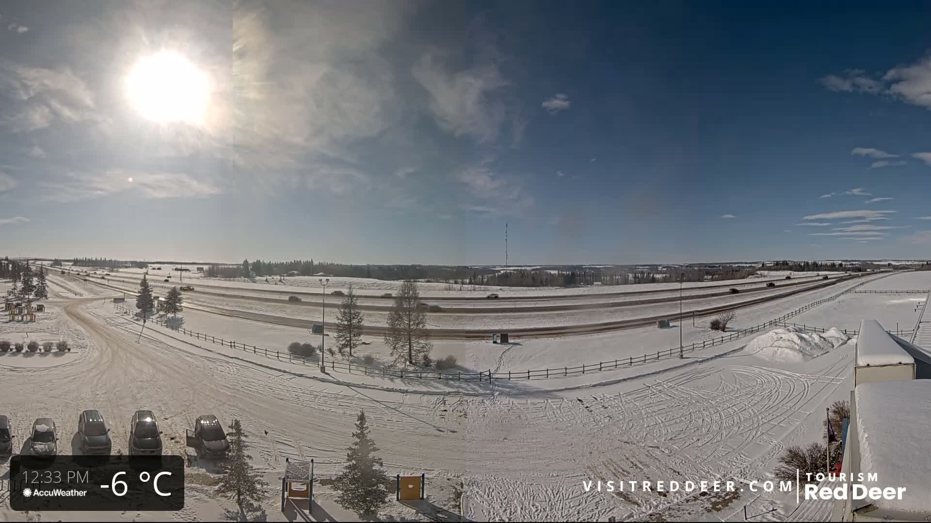 Red Deer Queen Elizabeth 2 Highway & Red Deer Plain Skyline Live Cam - City Of Red Deer, Red Deer County, Alberta, Canada