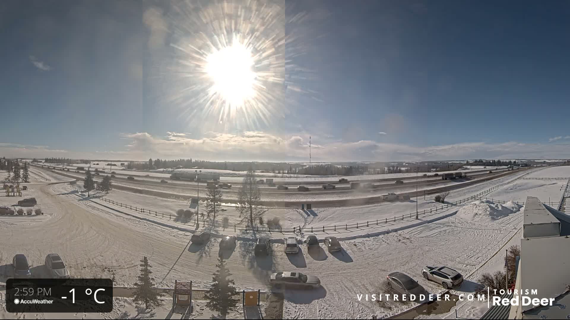 Red Deer Queen Elizabeth 2 Highway & Red Deer Plain Skyline Live Cam - City Of Red Deer, Red Deer County, Alberta, Canada