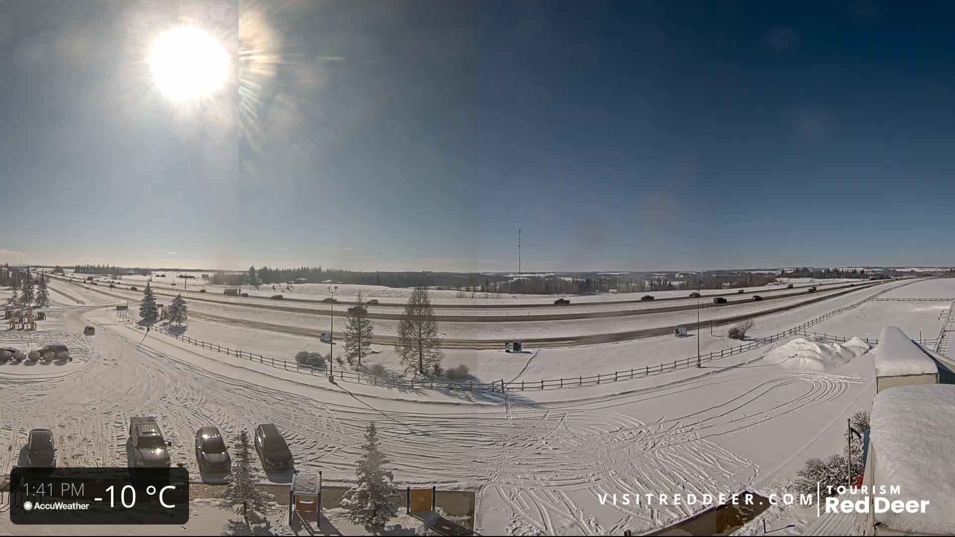 Red Deer Queen Elizabeth 2 Highway & Red Deer Plain Skyline Live Cam - City Of Red Deer, Red Deer County, Alberta, Canada