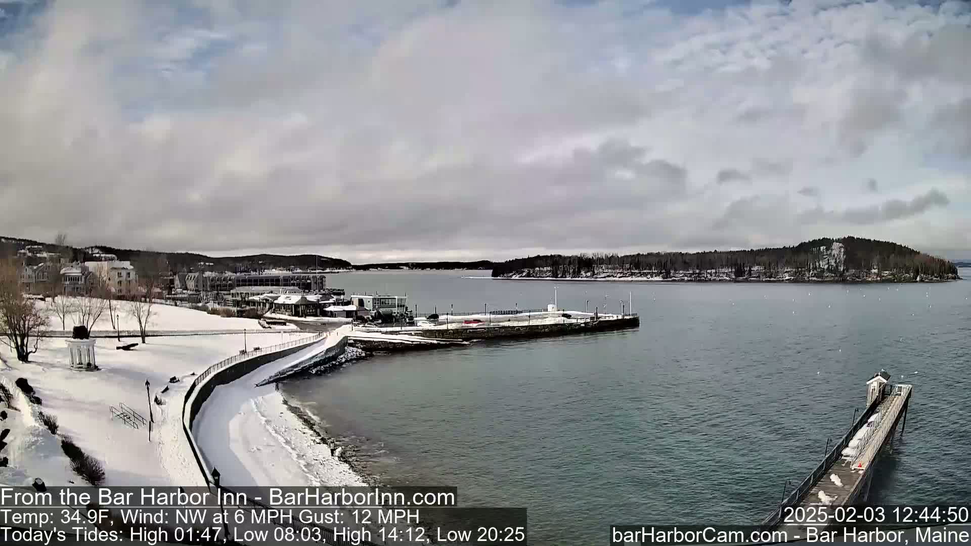 Bar Harbor  West View Live Cam - Maine, USA