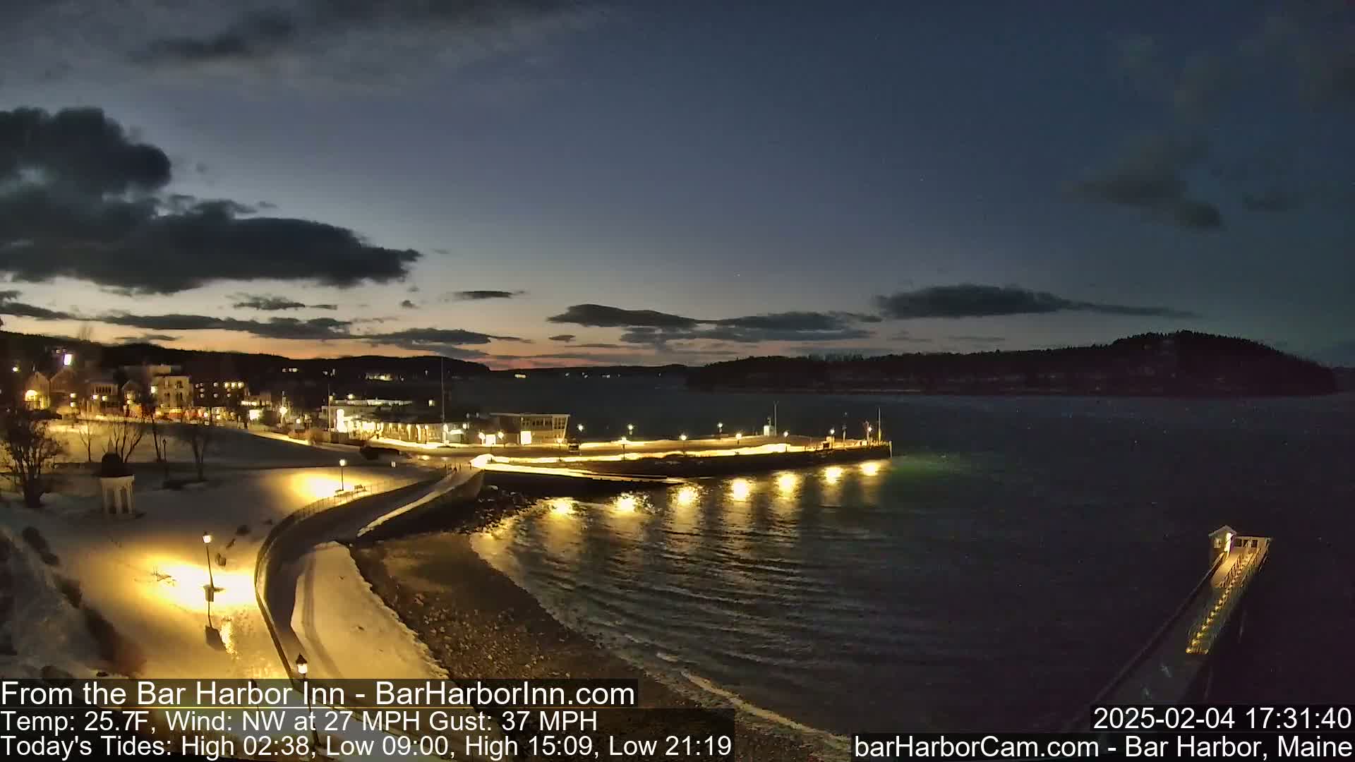 Bar Harbor  West View Live Cam - Maine, USA