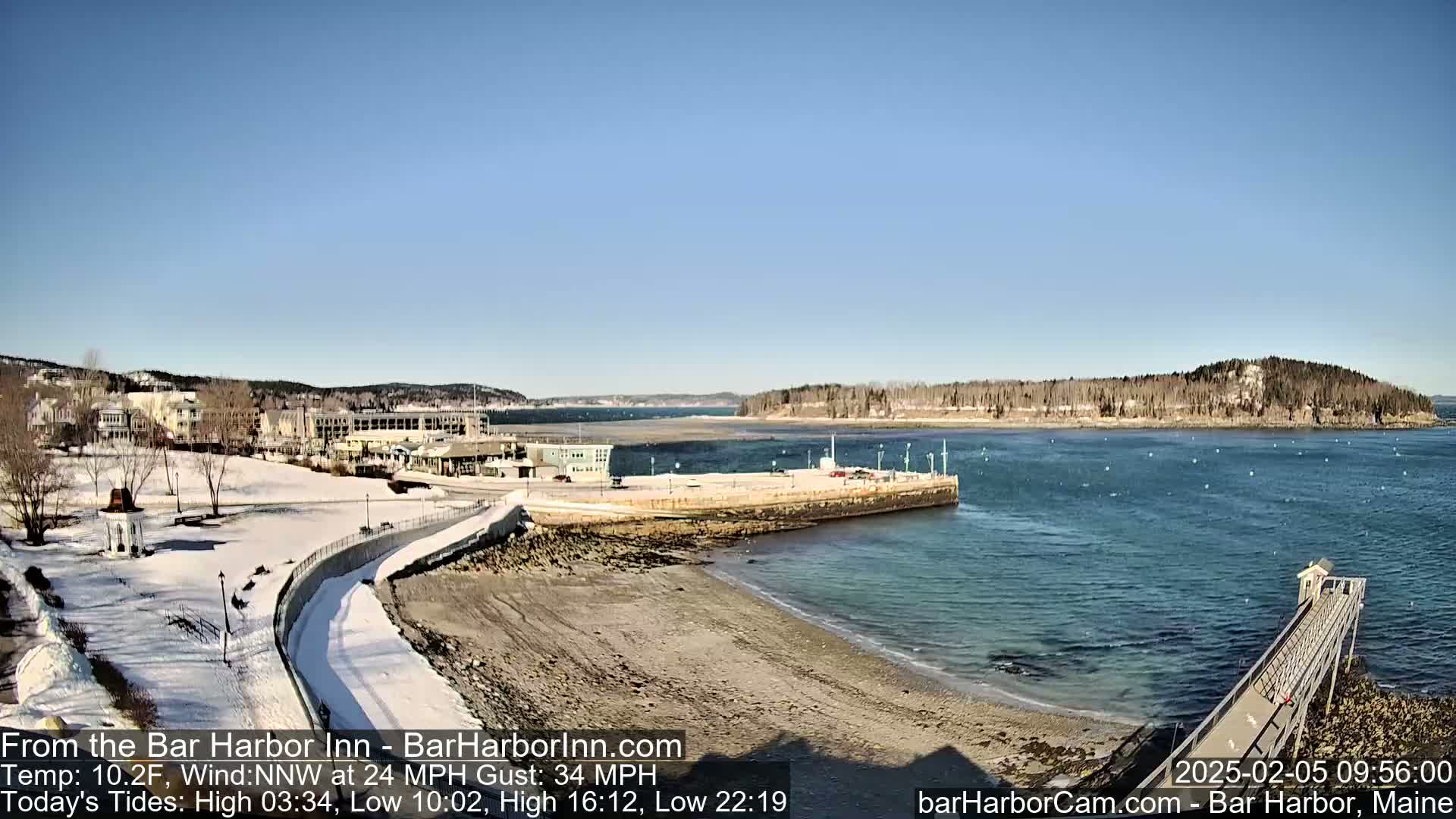 Bar Harbor  West View Live Cam - Maine, USA