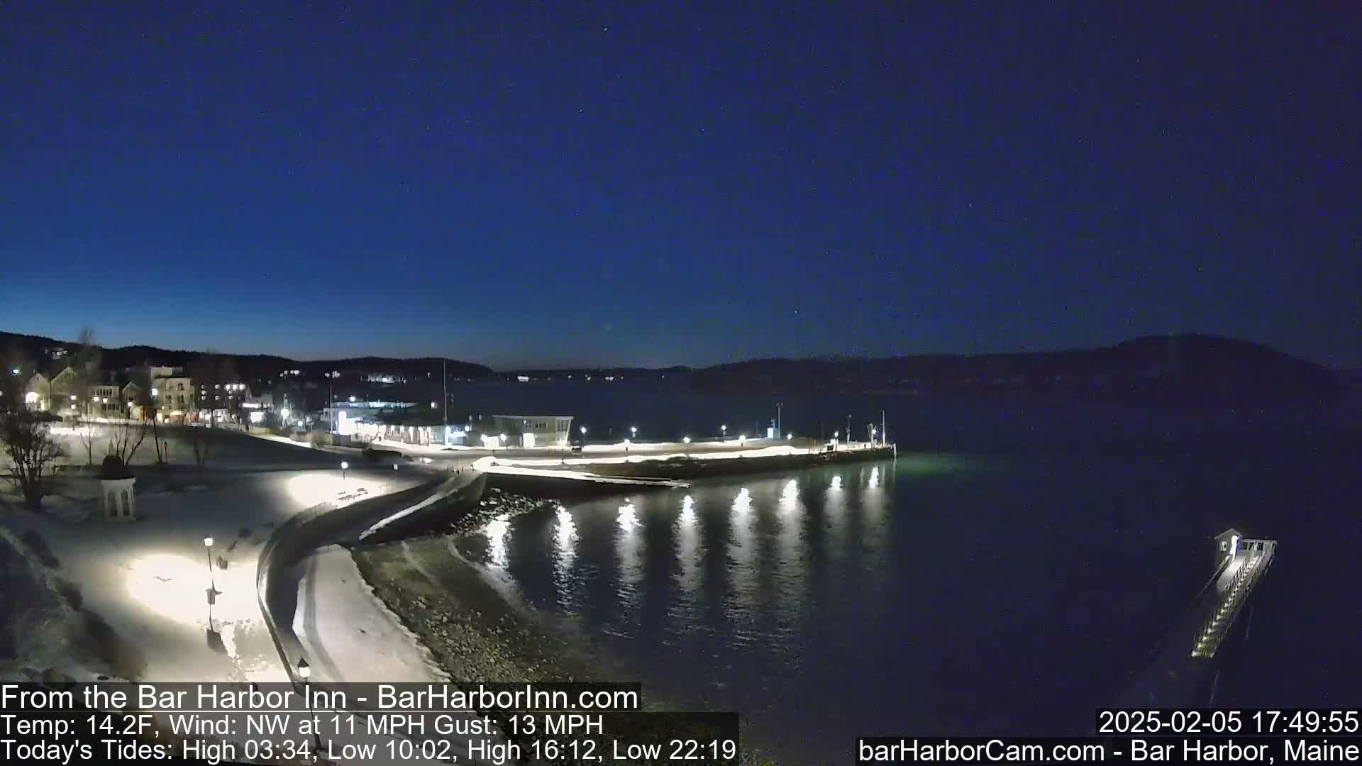 Bar Harbor  West View Live Cam - Maine, USA
