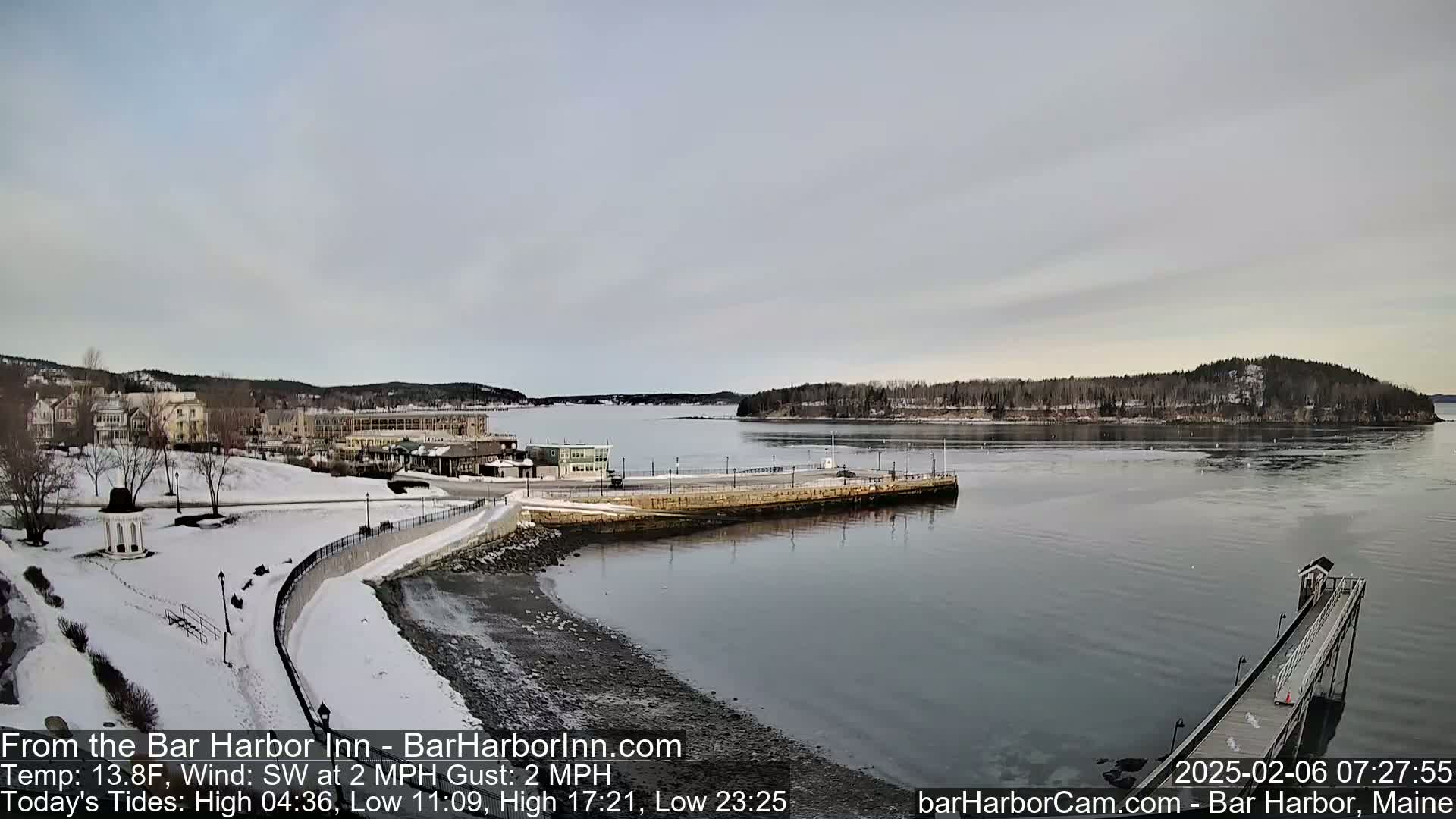 Bar Harbor  West View Live Cam - Maine, USA