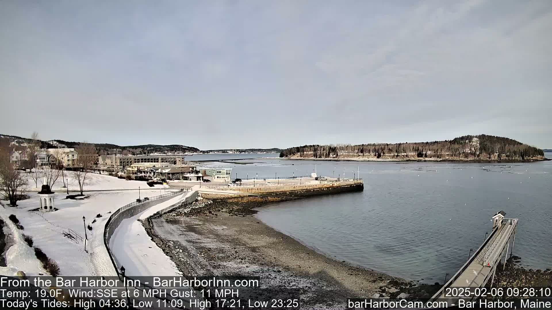 Bar Harbor  West View Live Cam - Maine, USA