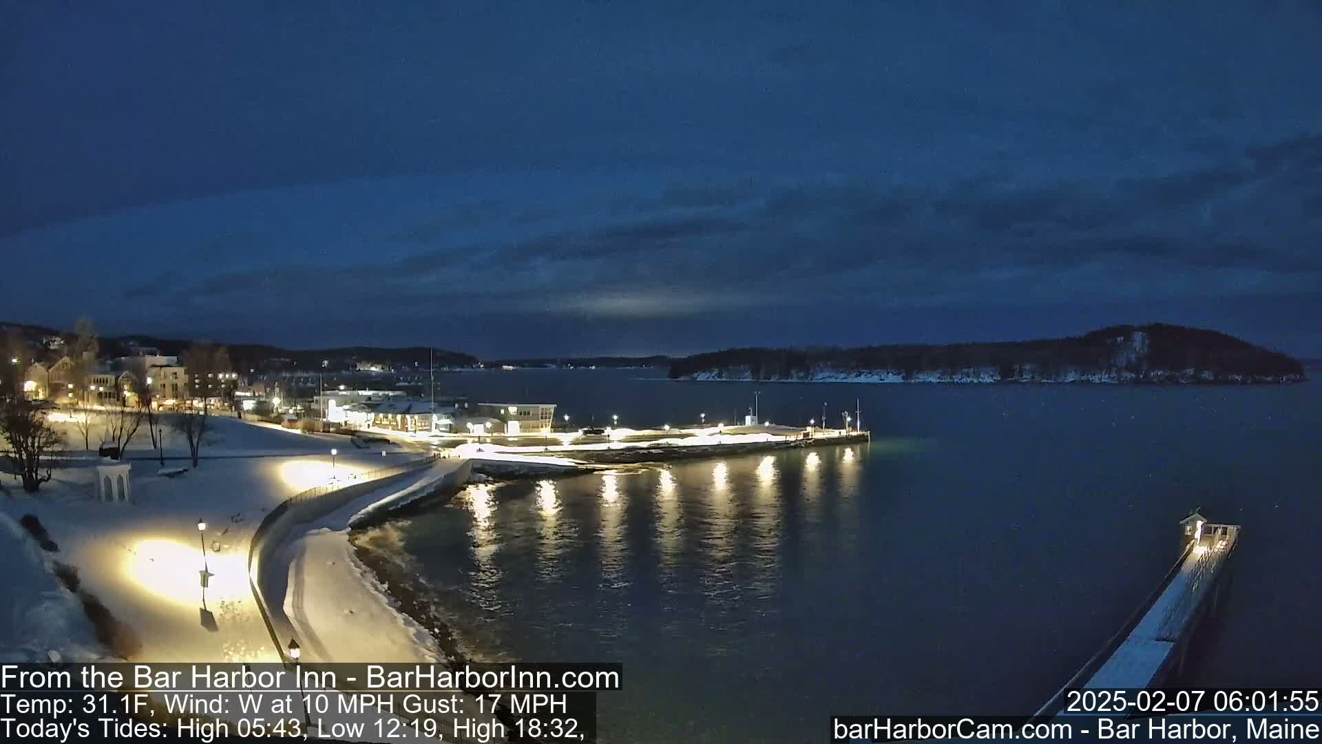 Bar Harbor  West View Live Cam - Maine, USA