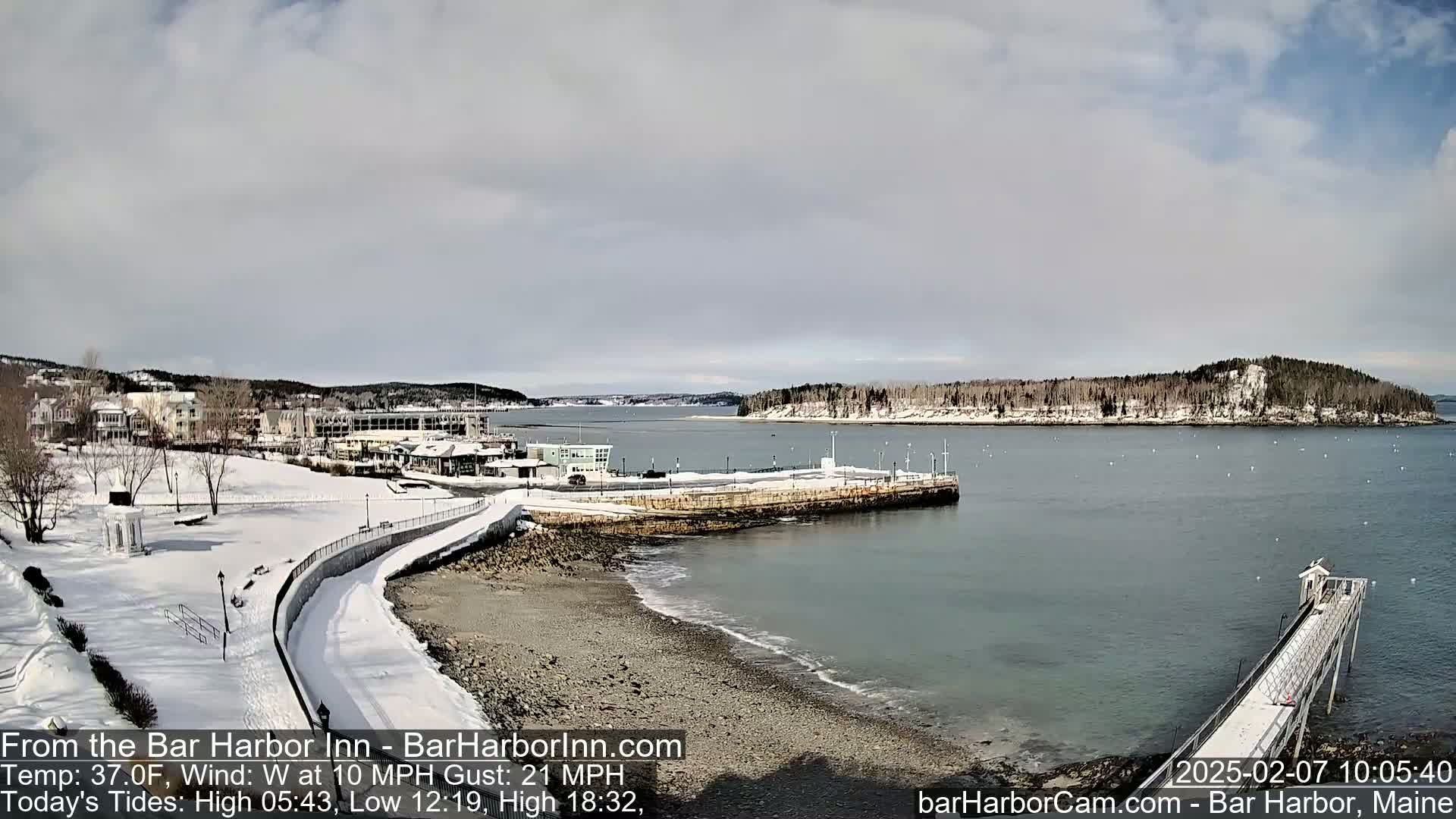 Bar Harbor  West View Live Cam - Maine, USA