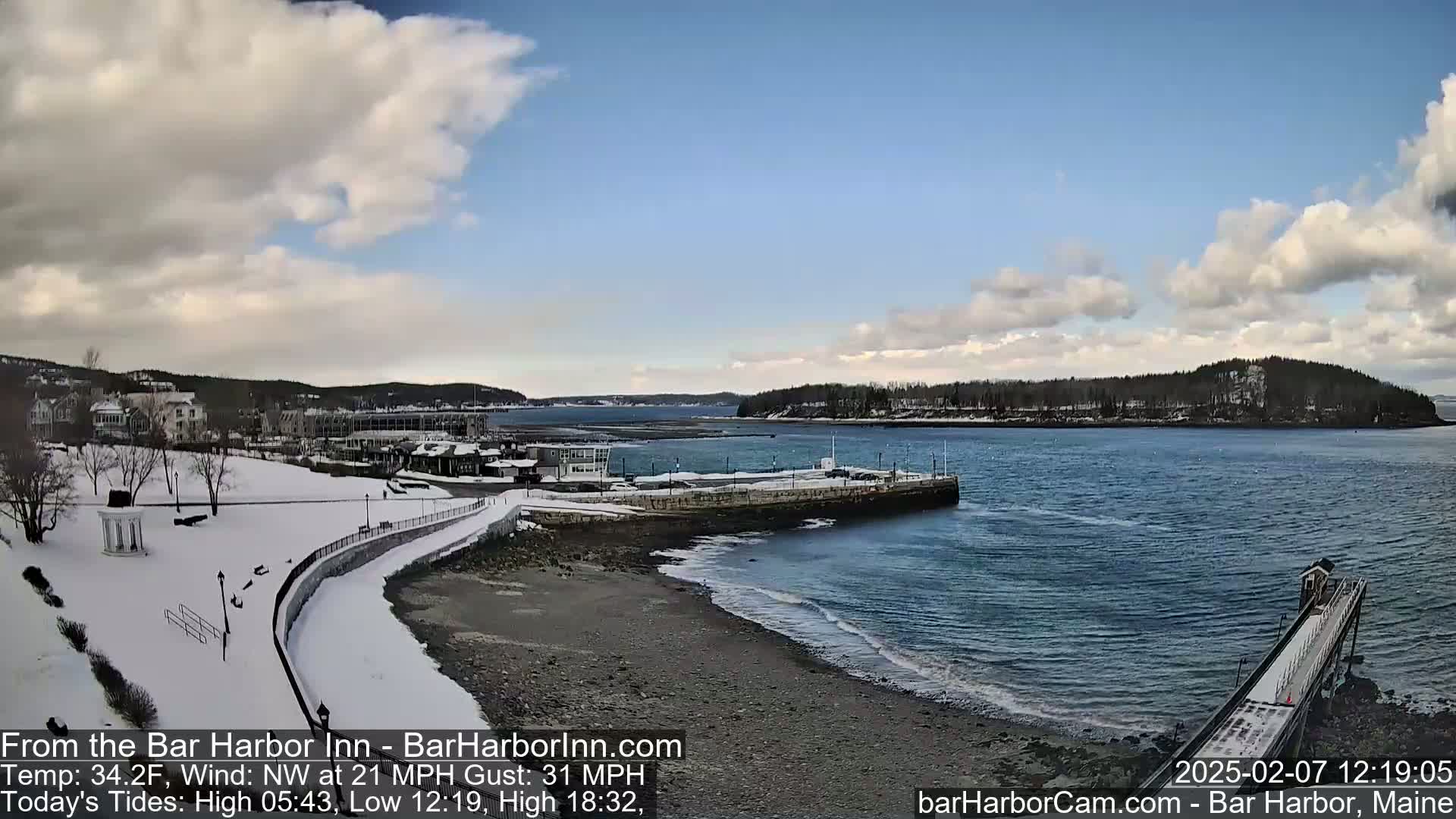 Bar Harbor  West View Live Cam - Maine, USA